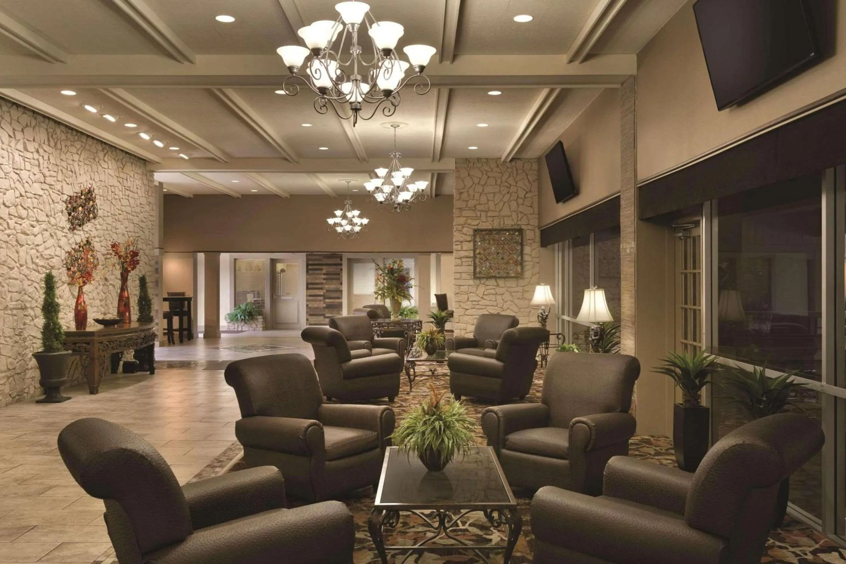Lobby or reception in Radisson Hotel Louisville North