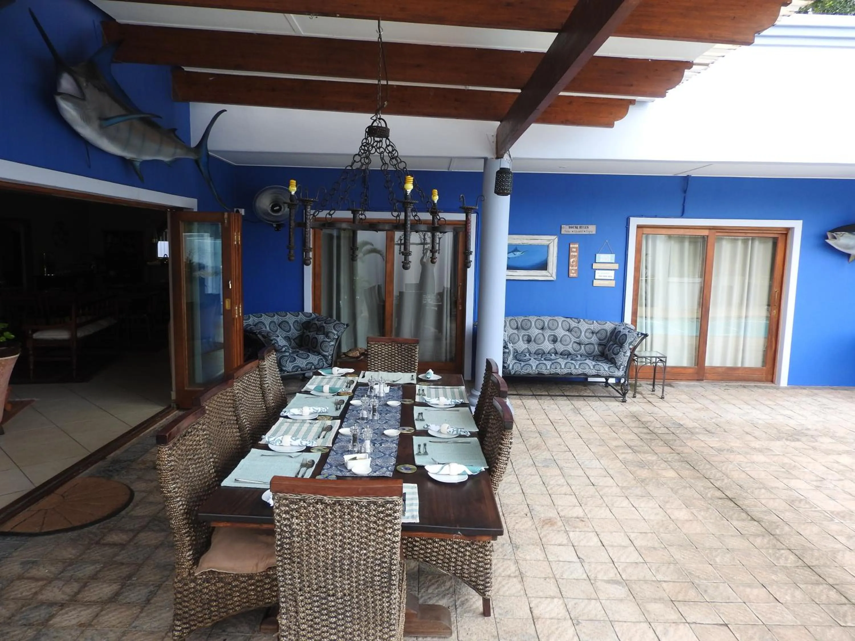 Patio in Turtle Bay Lodge