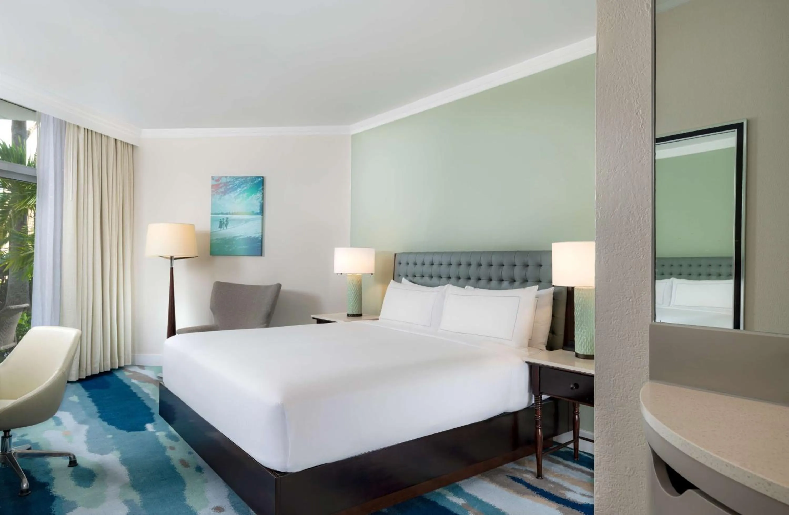 Bed in Hilton Aruba Caribbean Resort & Casino