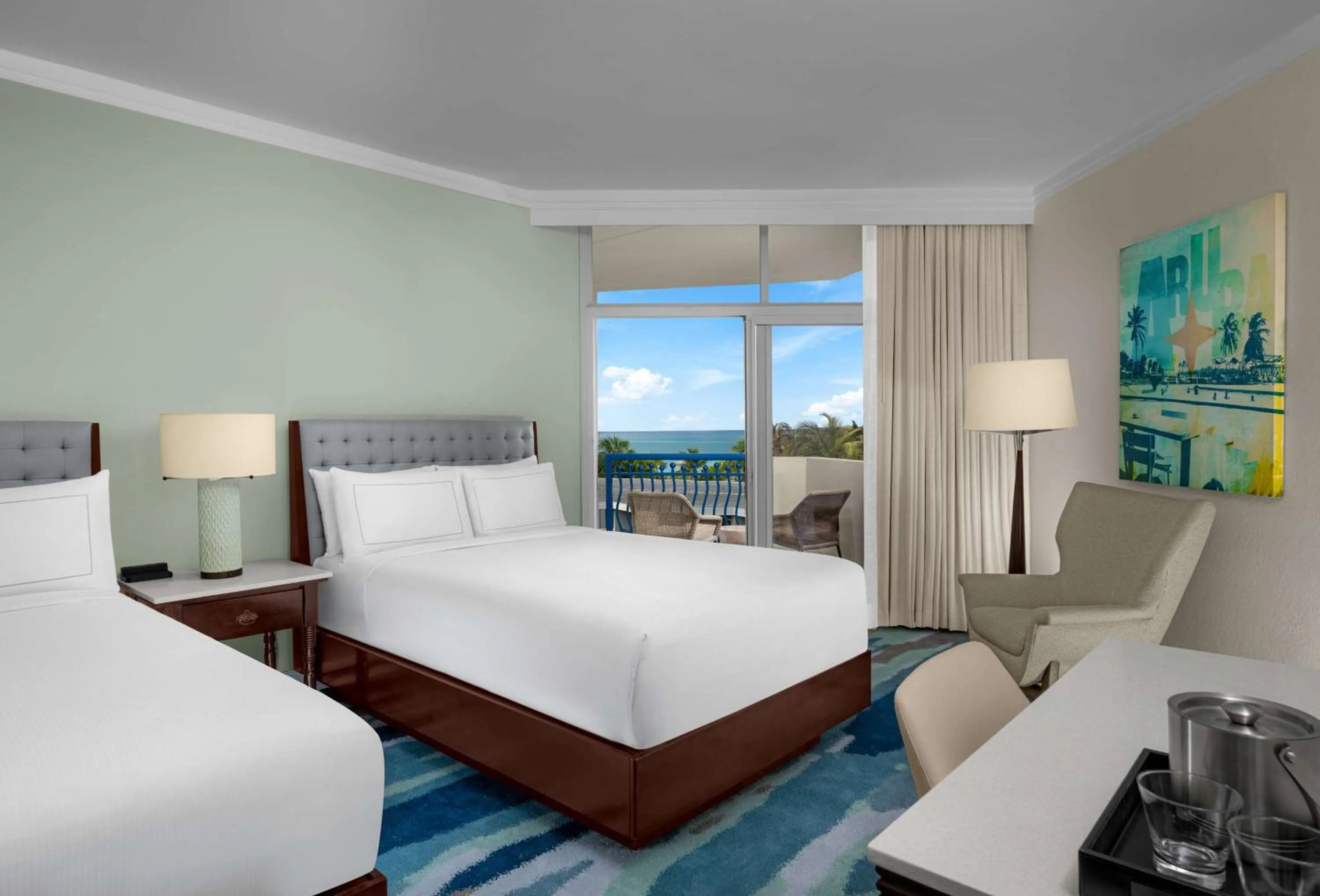 Bedroom, Bed in Hilton Aruba Caribbean Resort & Casino