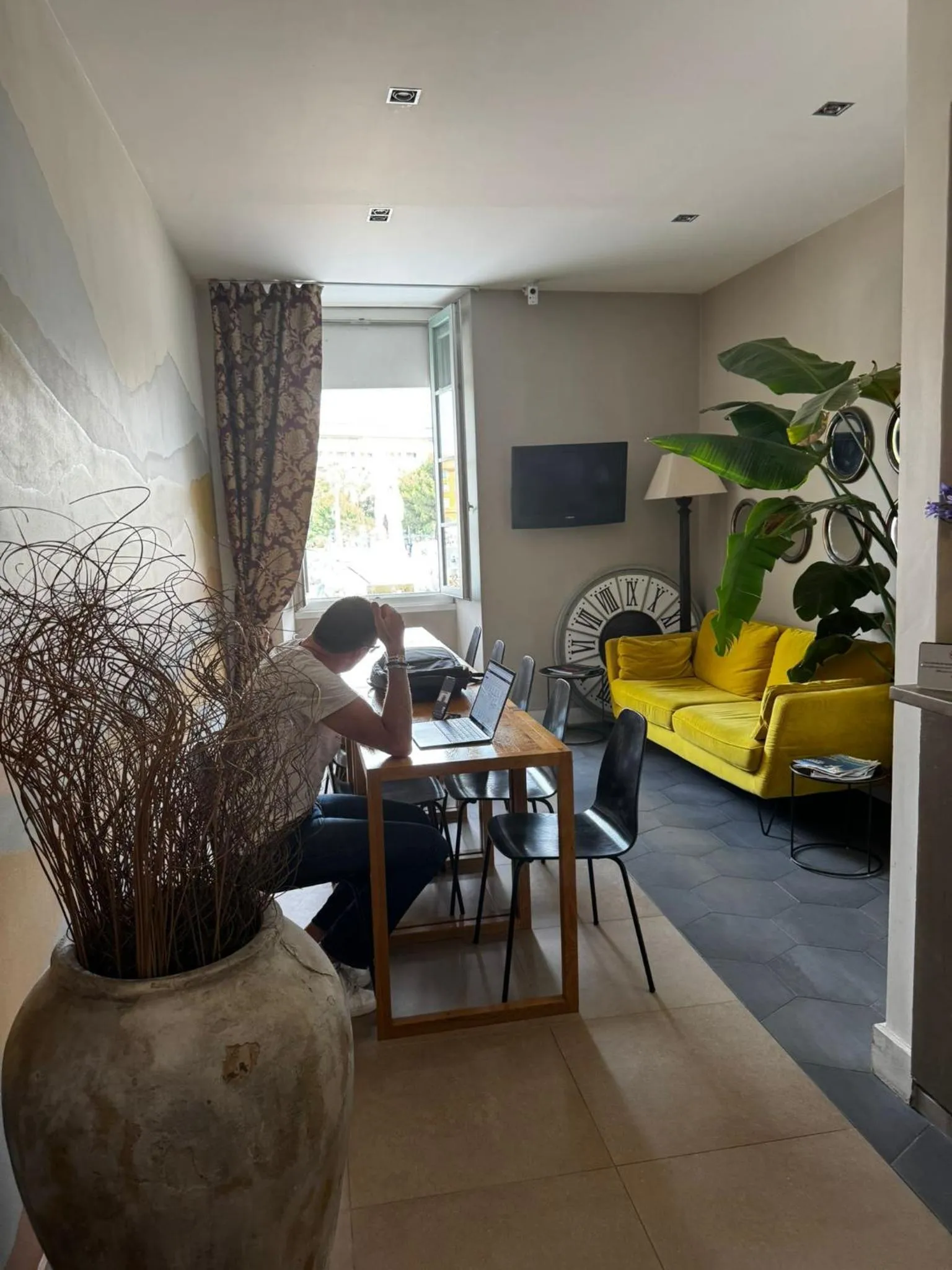 Living room in Hotel De La Mer