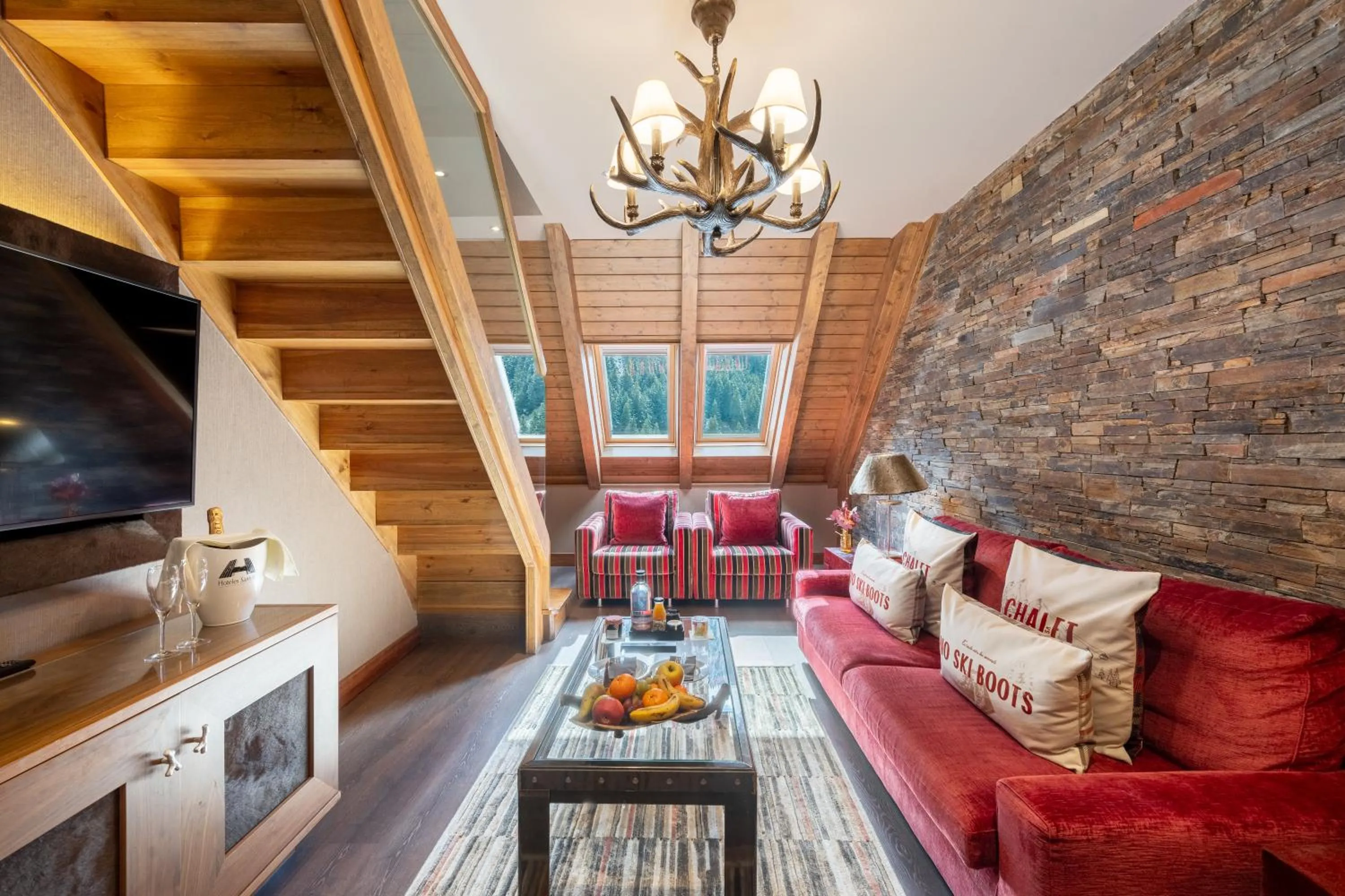 Living room in Hotel Val de Neu G.L.