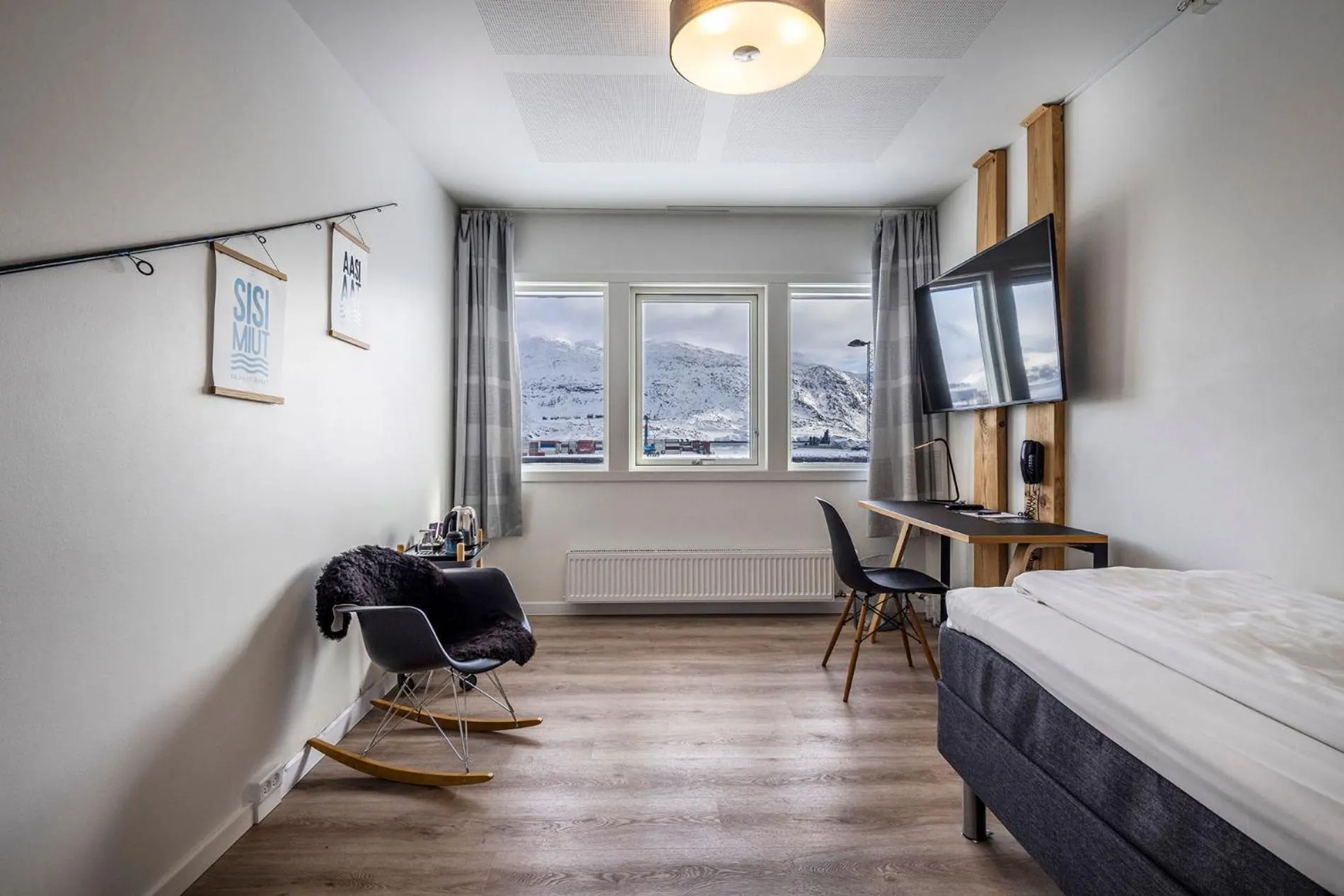 Photo of the whole room, Bed in HOTEL SØMA Nuuk