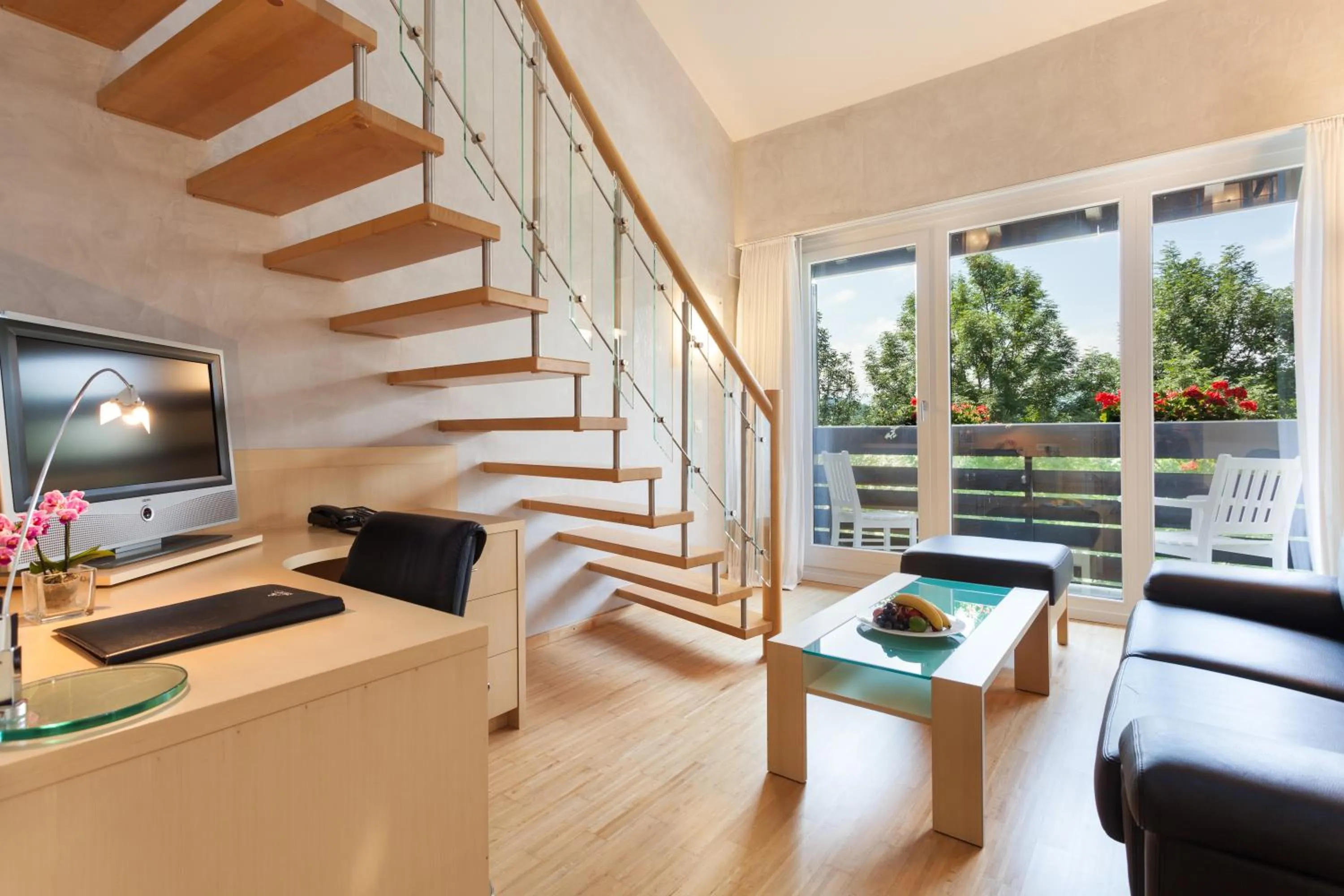 Living room in AllgäuStern Hotel