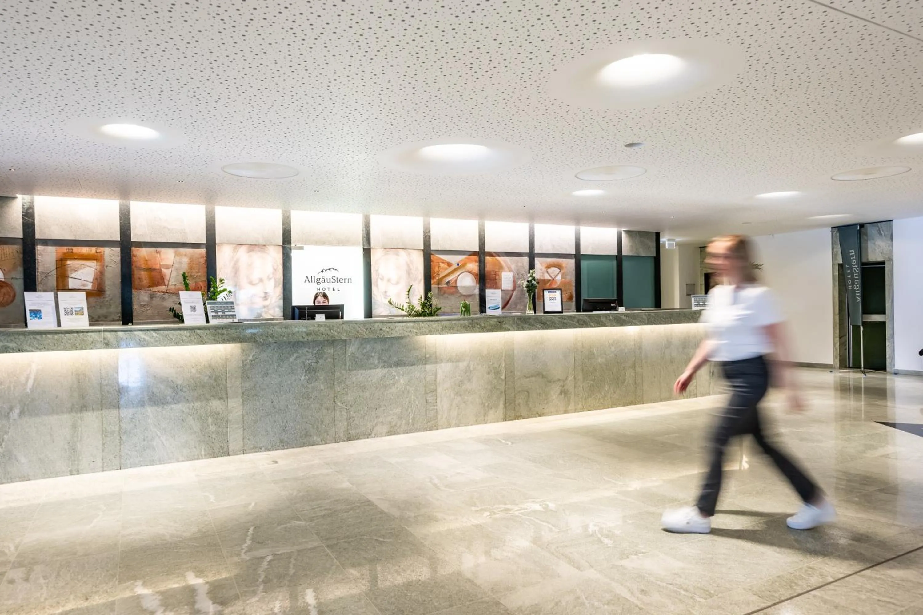 Lobby or reception in AllgäuStern Hotel