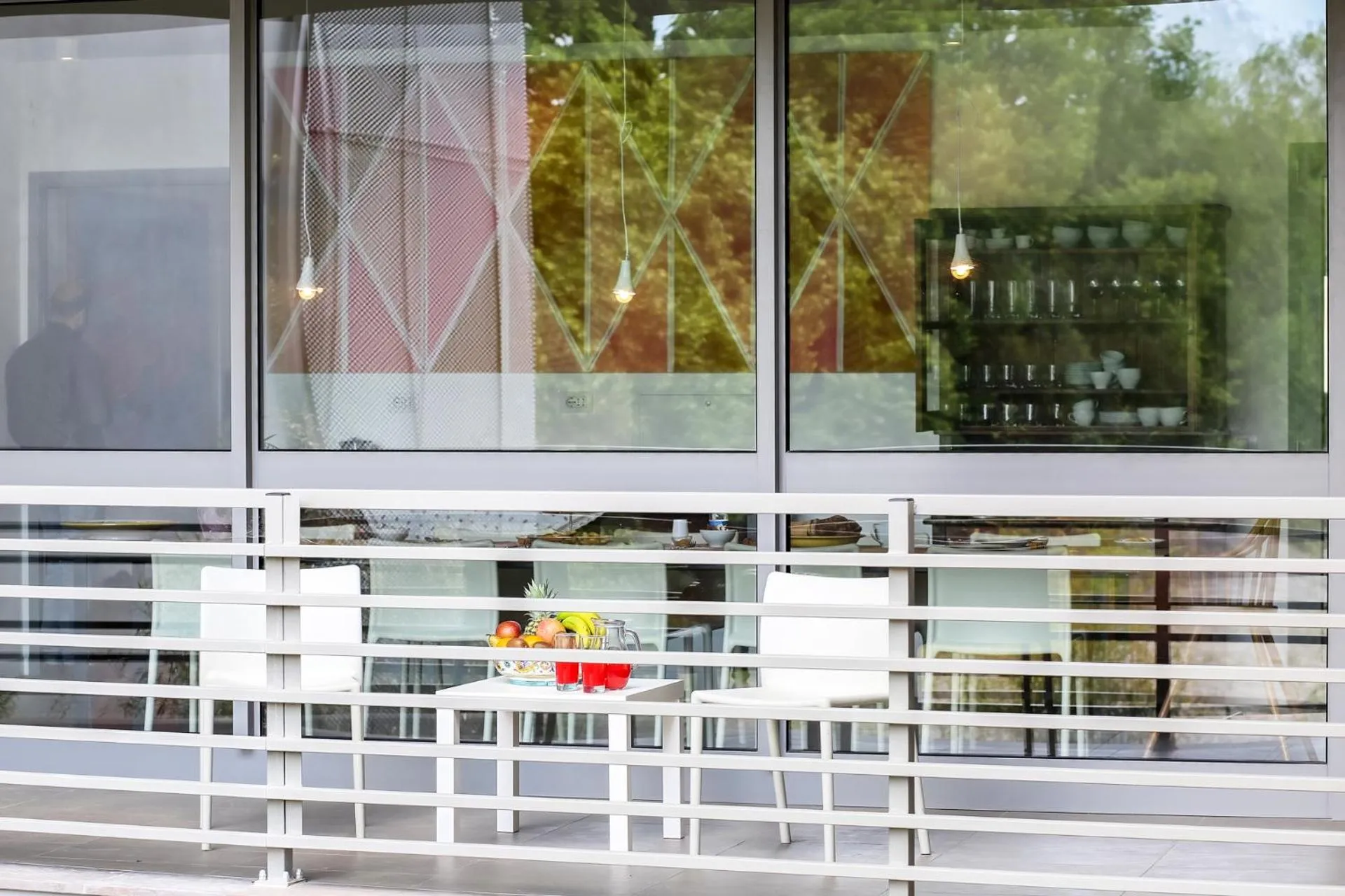 Patio in B&B WarmUp Grosseto - Parcheggio incluso nella corte interna