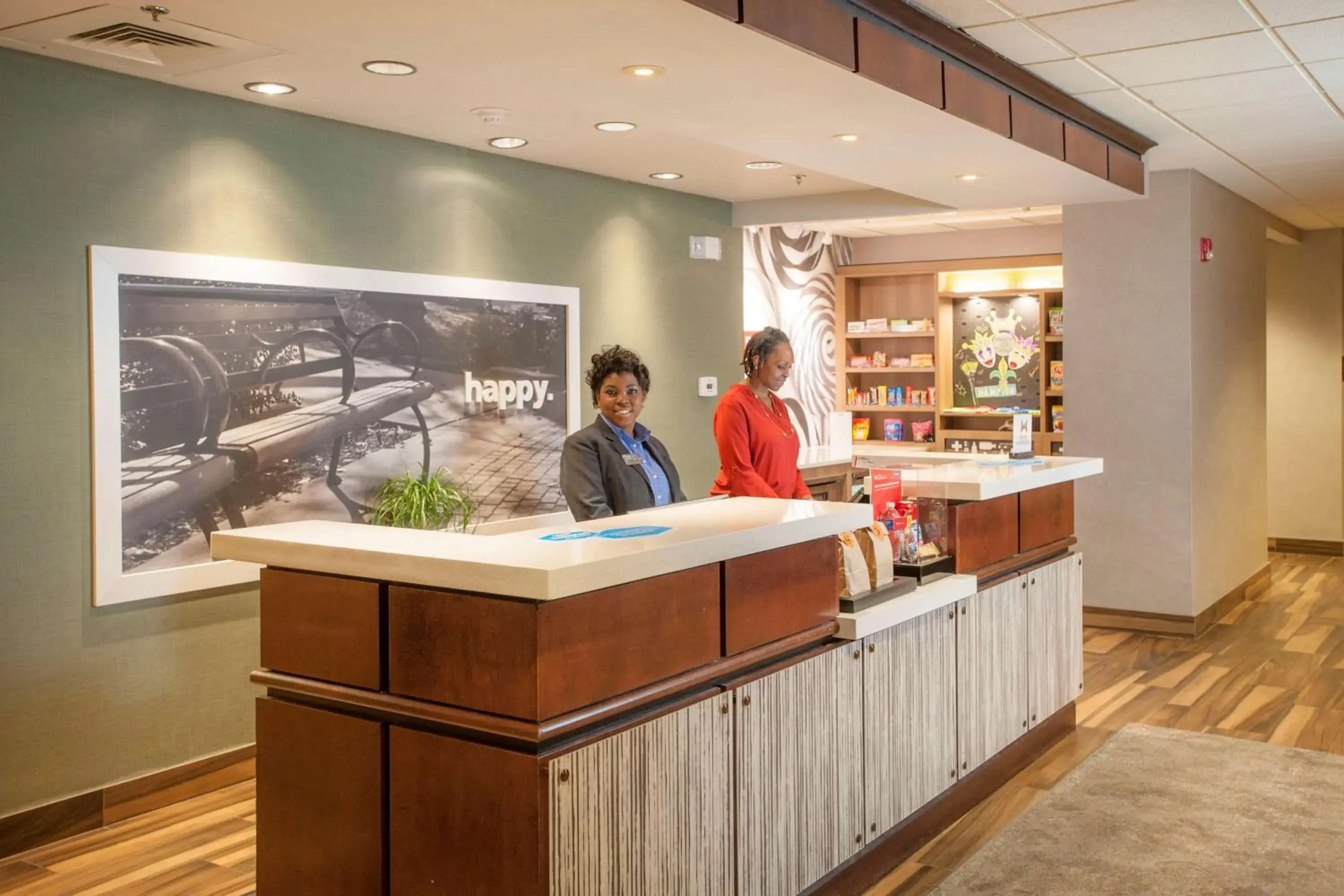 Lobby or reception in Hampton Inn & Suites Mobile Providence Park/Airport Lobby or reception in Hampton Inn & Suites Mobile Providence Park/Airport