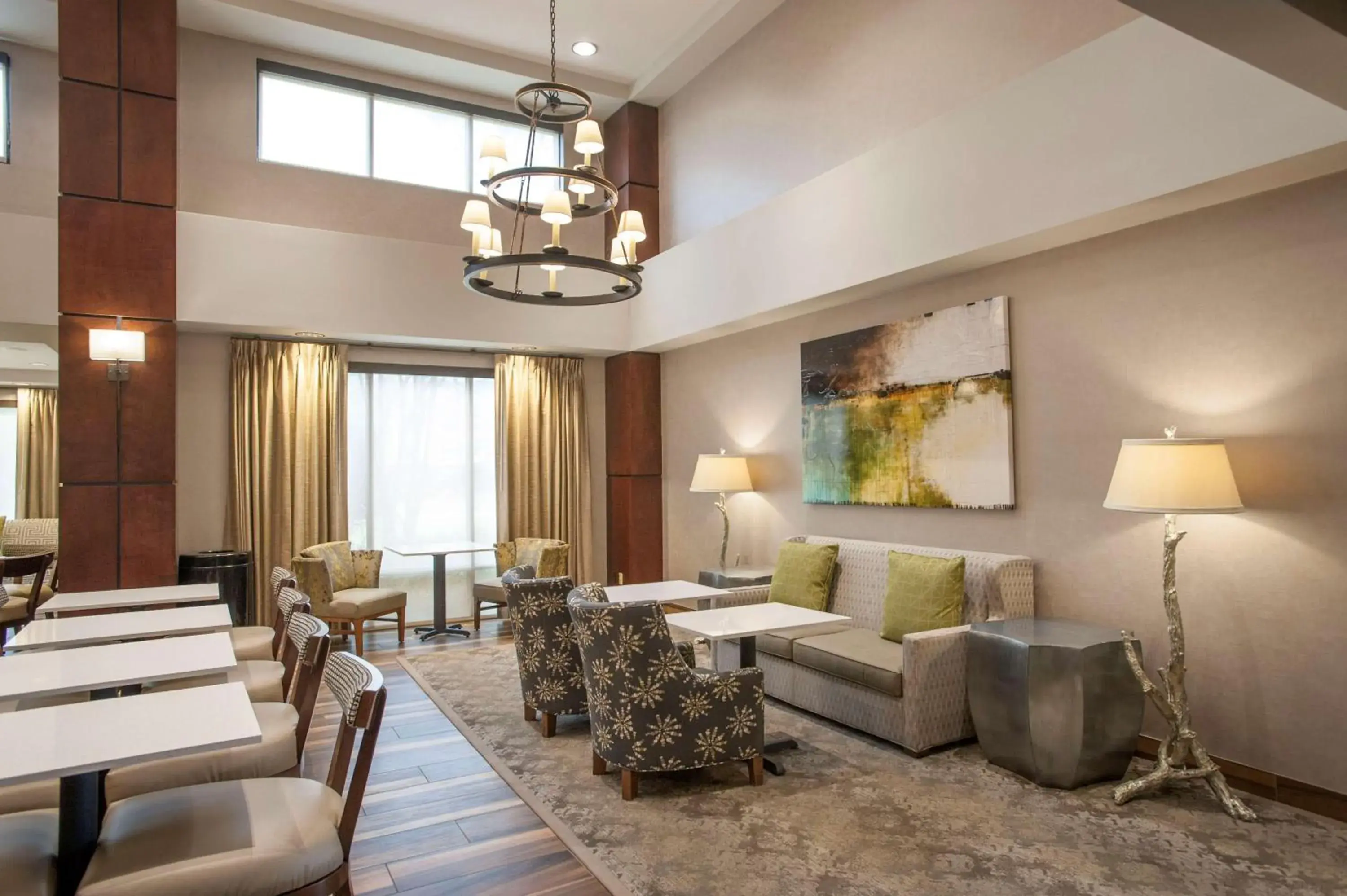 Lobby or reception in Hampton Inn & Suites Mobile Providence Park/Airport Lobby or reception in Hampton Inn & Suites Mobile Providence Park/Airport