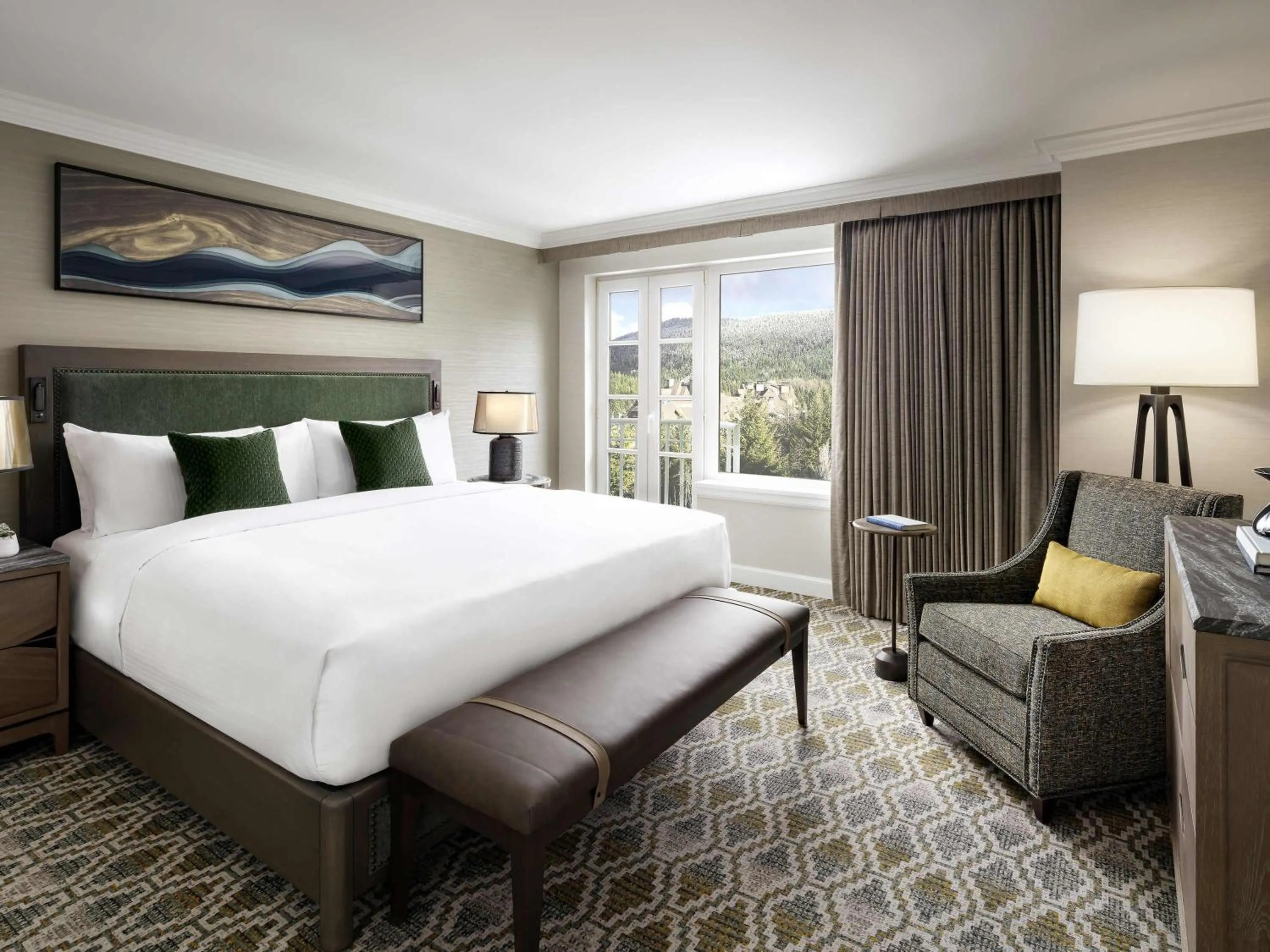 Bedroom, Bed in Fairmont Chateau Whistler