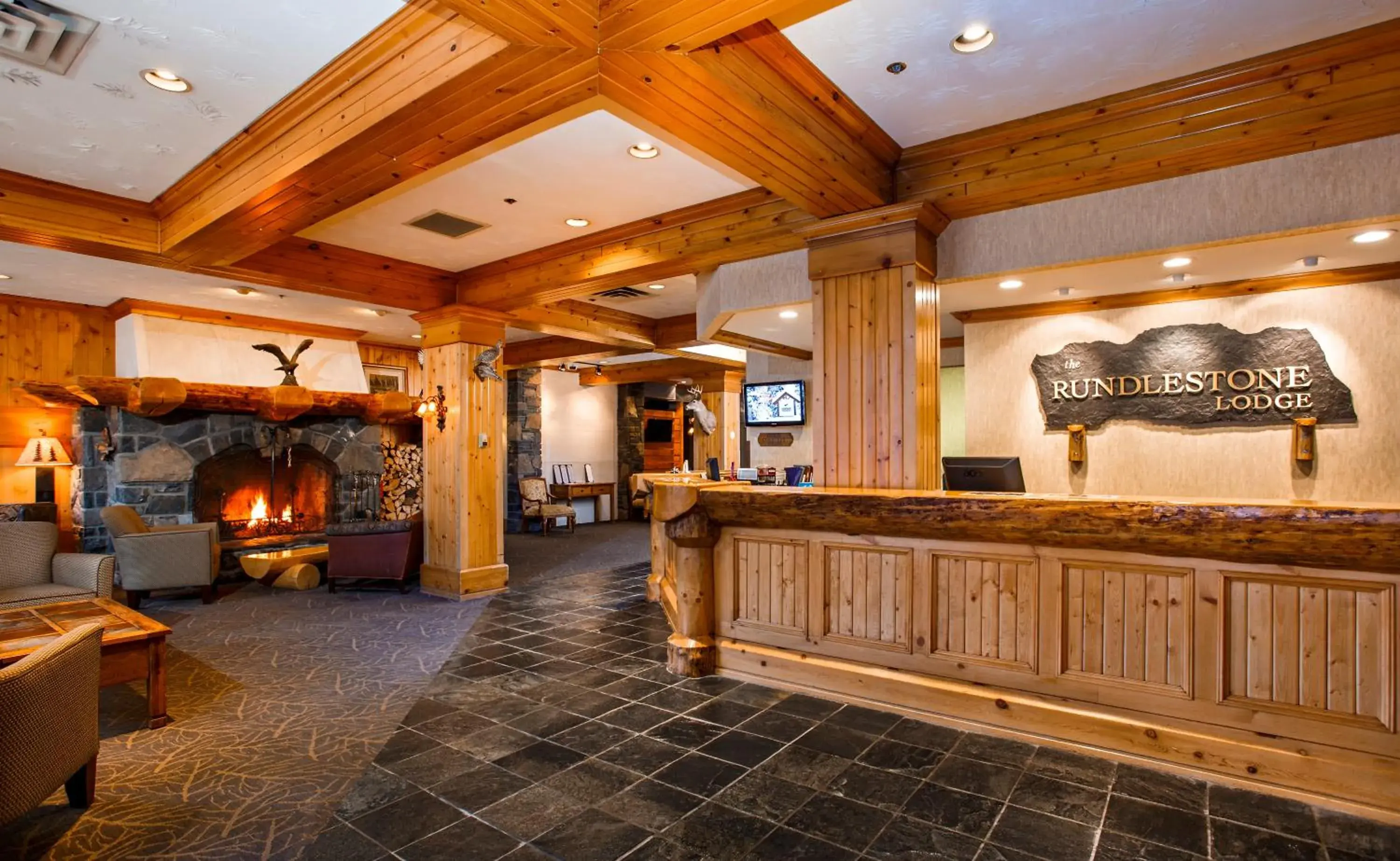 Lobby or reception in The Rundlestone Lodge Lobby or reception in The Rundlestone Lodge