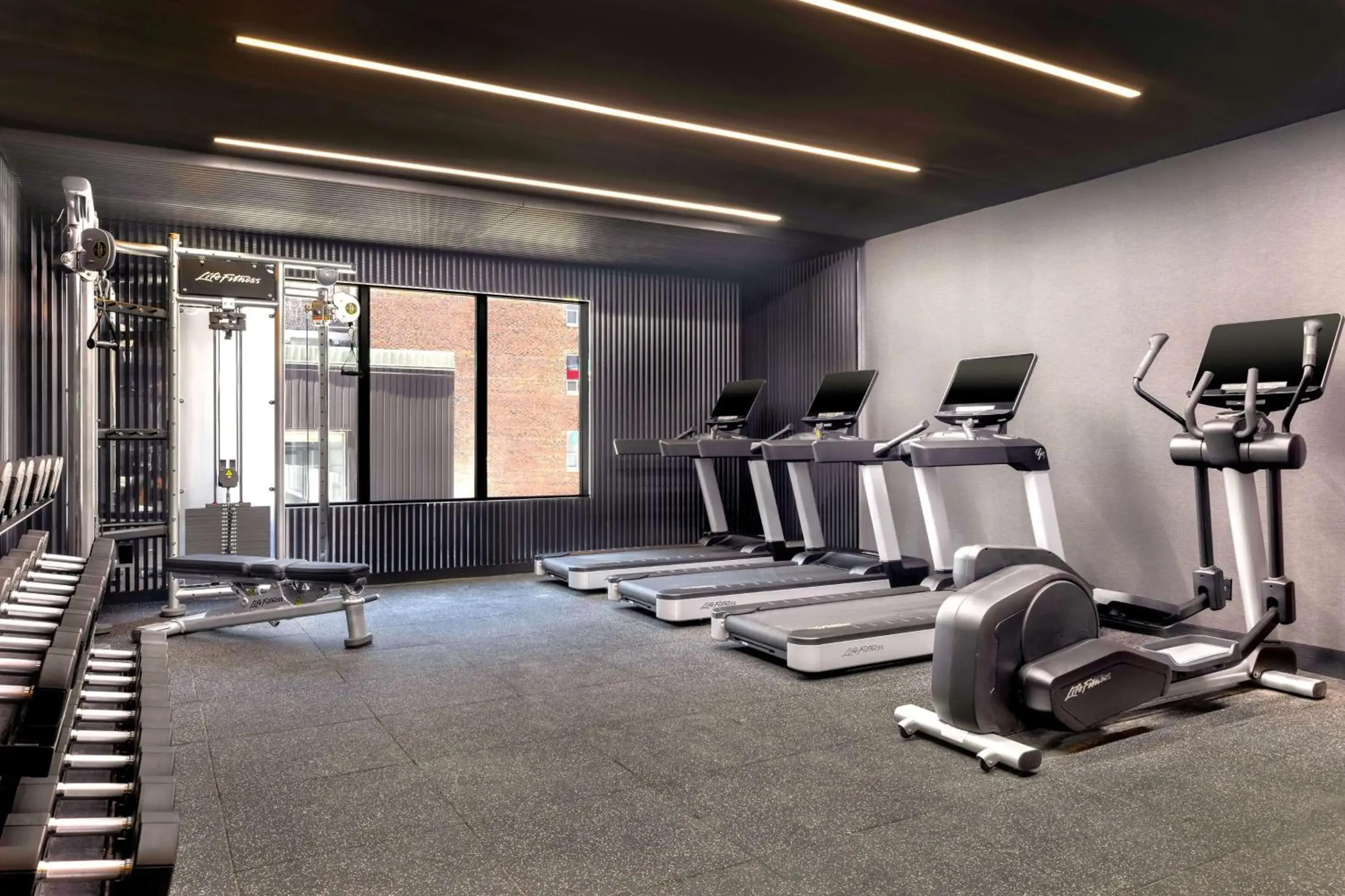 Fitness centre/facilities in Revery Toronto Downtown, Curio Collection by Hilton Fitness centre/facilities in Revery Toronto Downtown, Curio Collection by Hilton