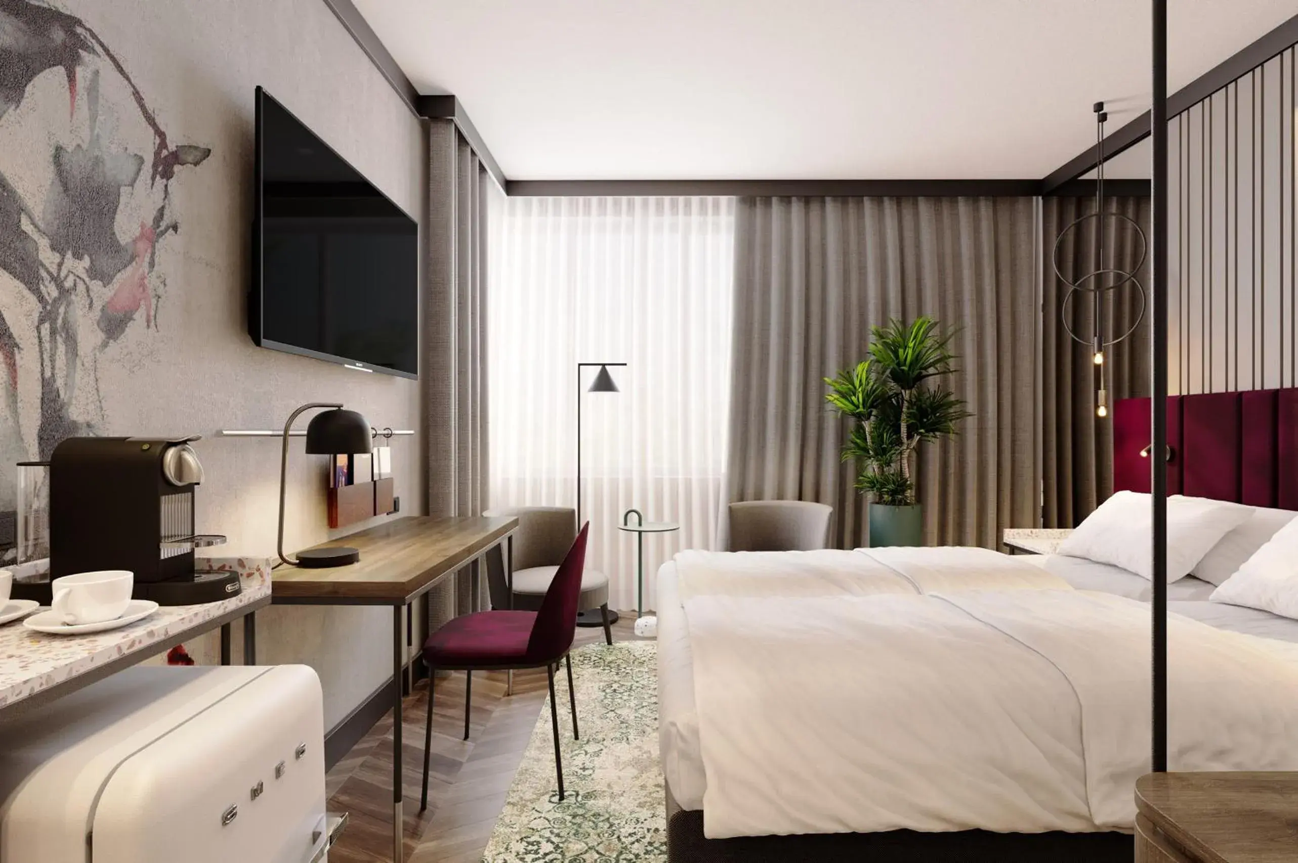 Bed in Hotel Kossak Bed in Hotel Kossak