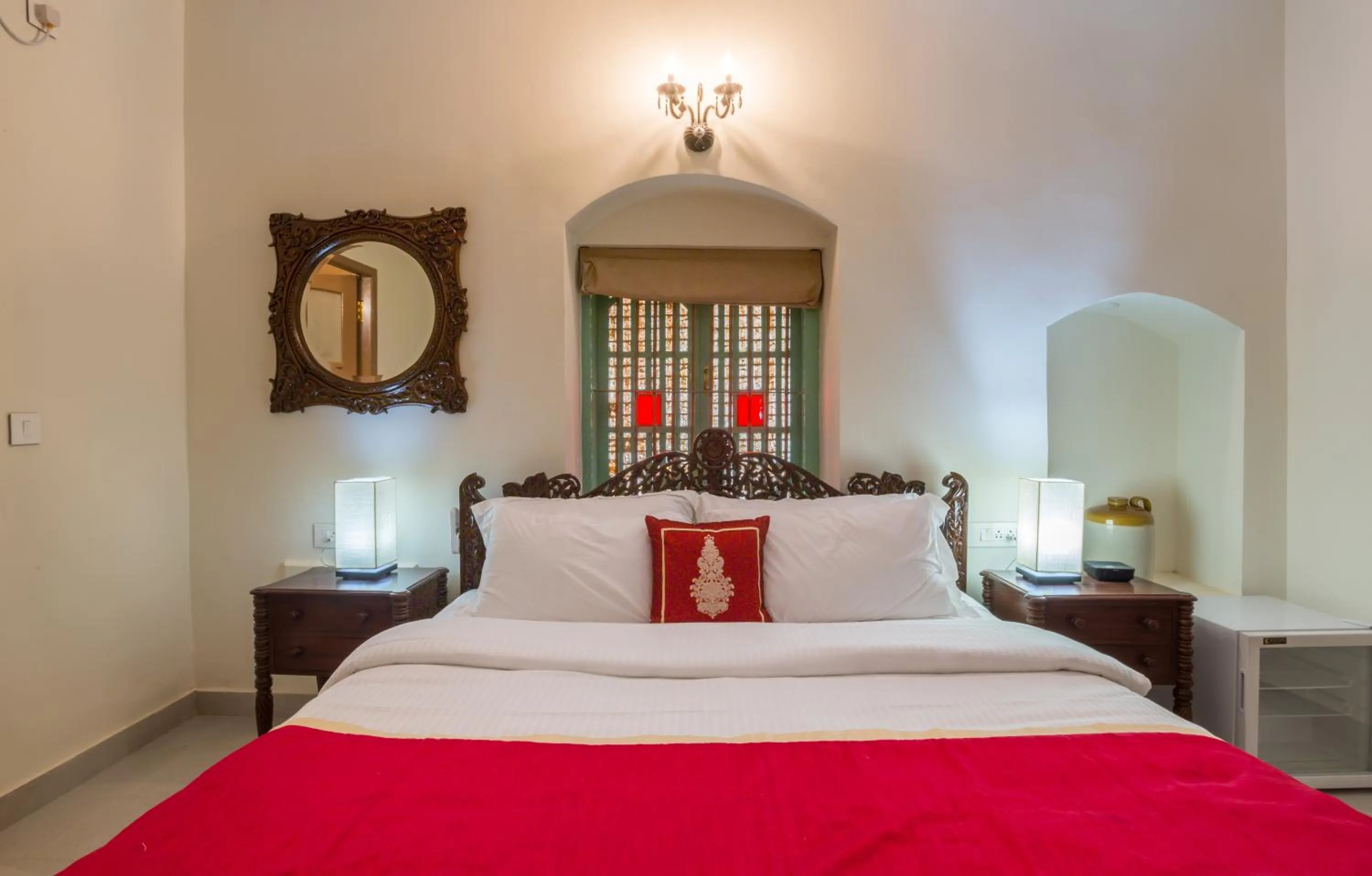 Bedroom, Bed in Lar Amorosa Boutique Hotel - Goa