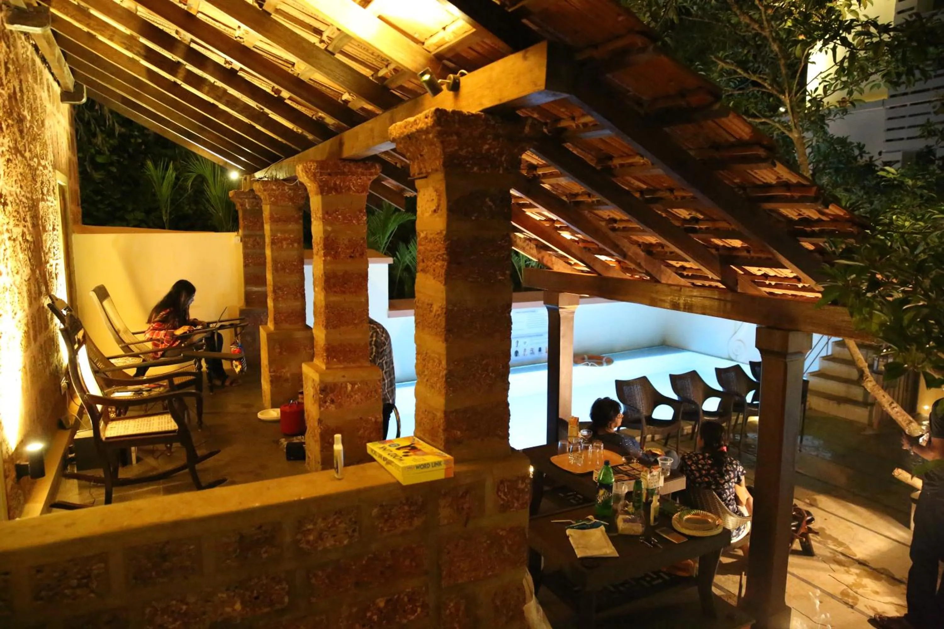 Patio in Lar Amorosa Boutique Hotel - Goa