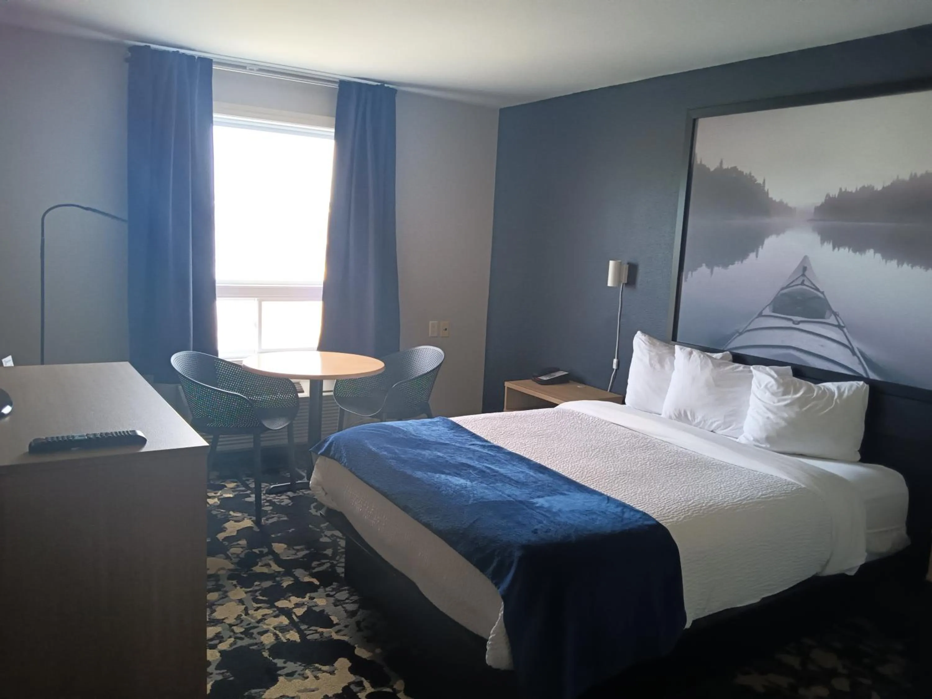 Bed in Super 8 by Wyndham St-Jerome