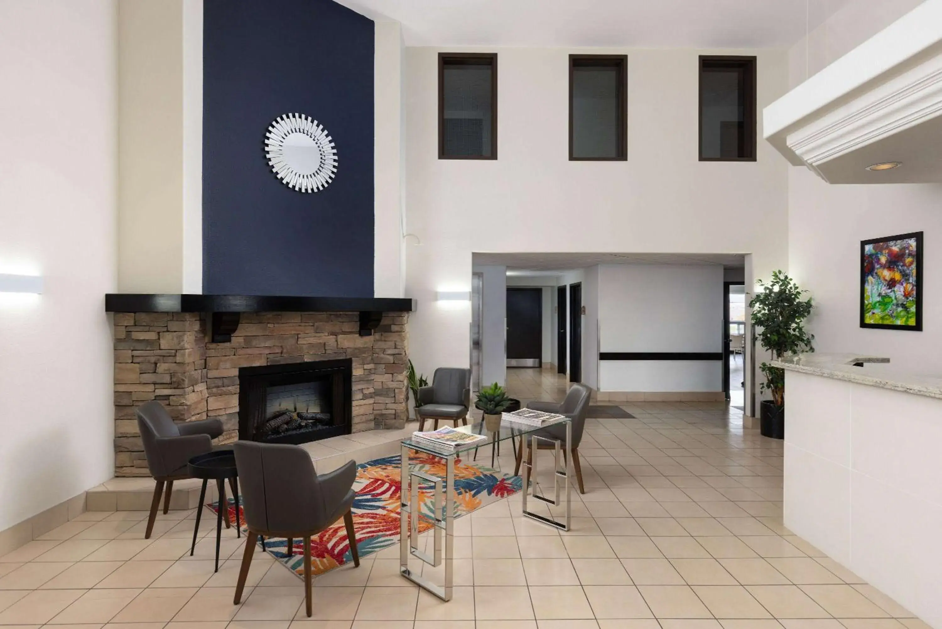 Lobby or reception in Super 8 by Wyndham St-Jerome Lobby or reception in Super 8 by Wyndham St-Jerome