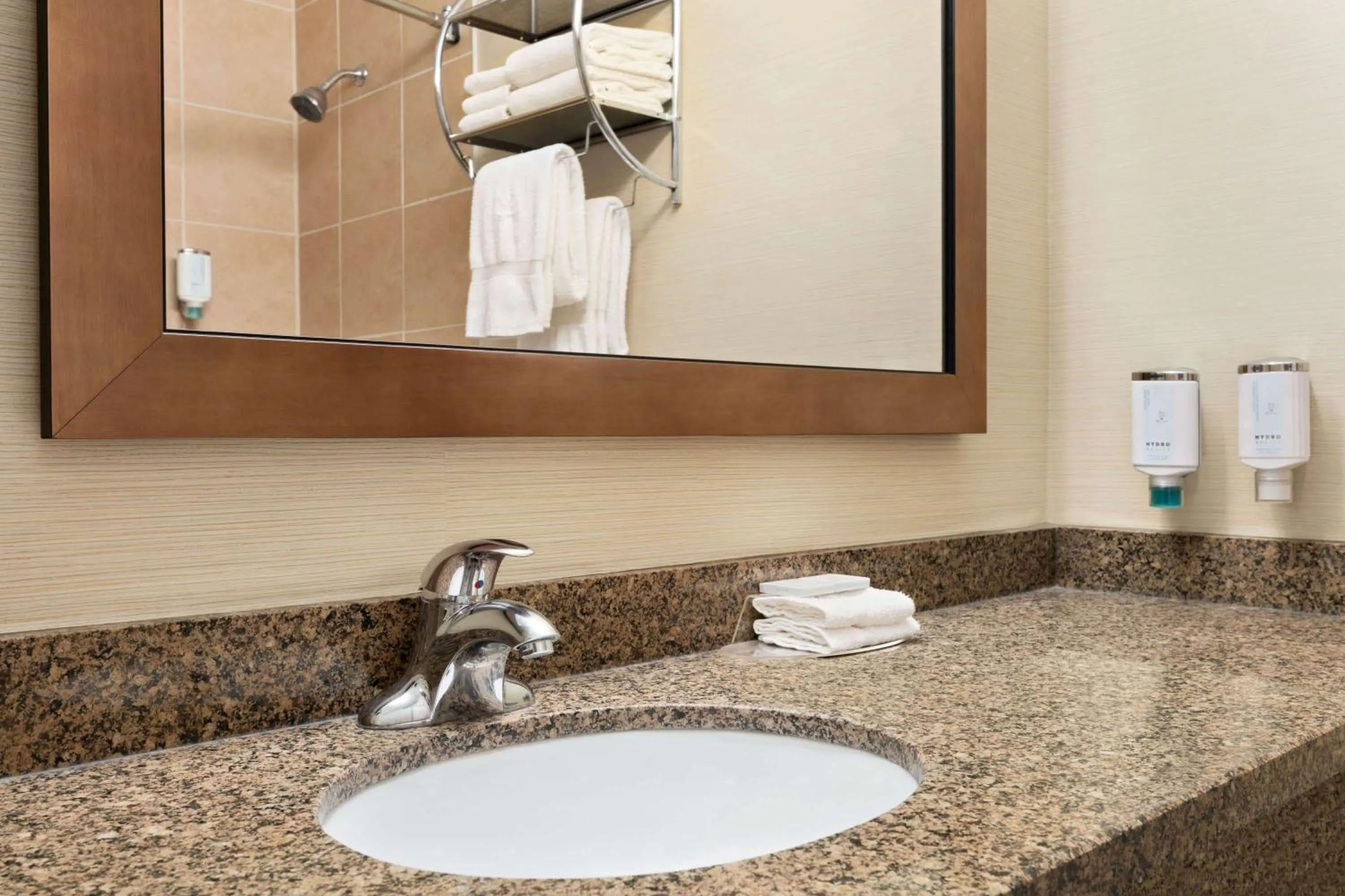 Bathroom in Travelodge by Wyndham Oshawa Whitby