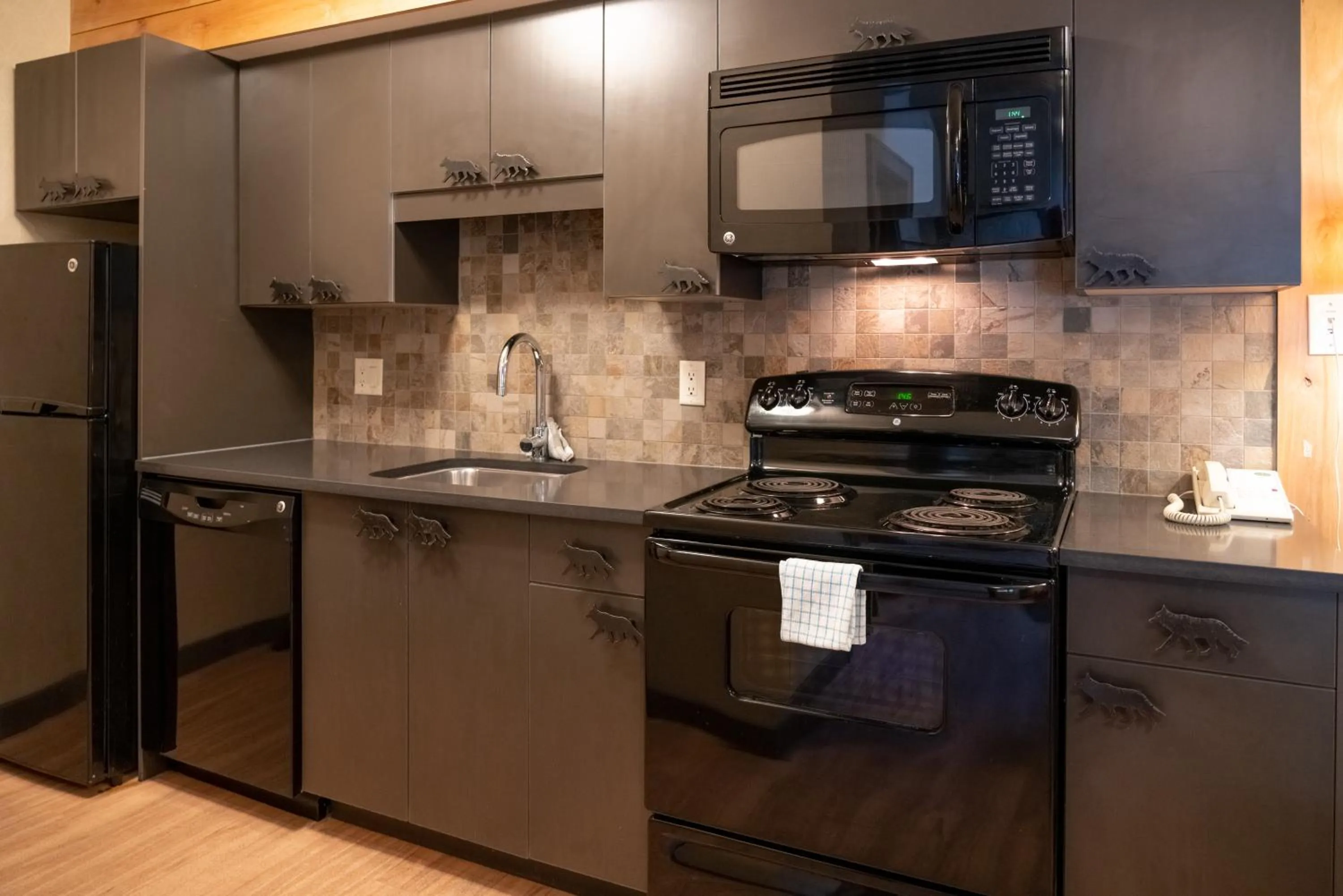 kitchen in Banff Rocky Mountain Resort