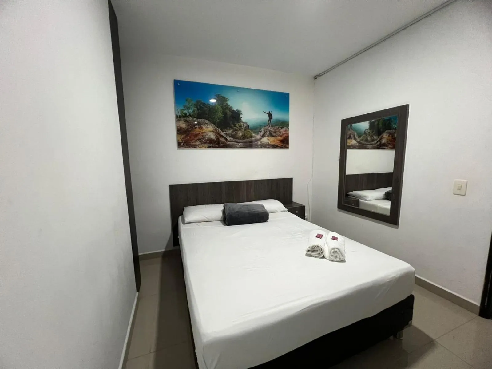 Bed in Hotel Jardin de Laureles Jeps