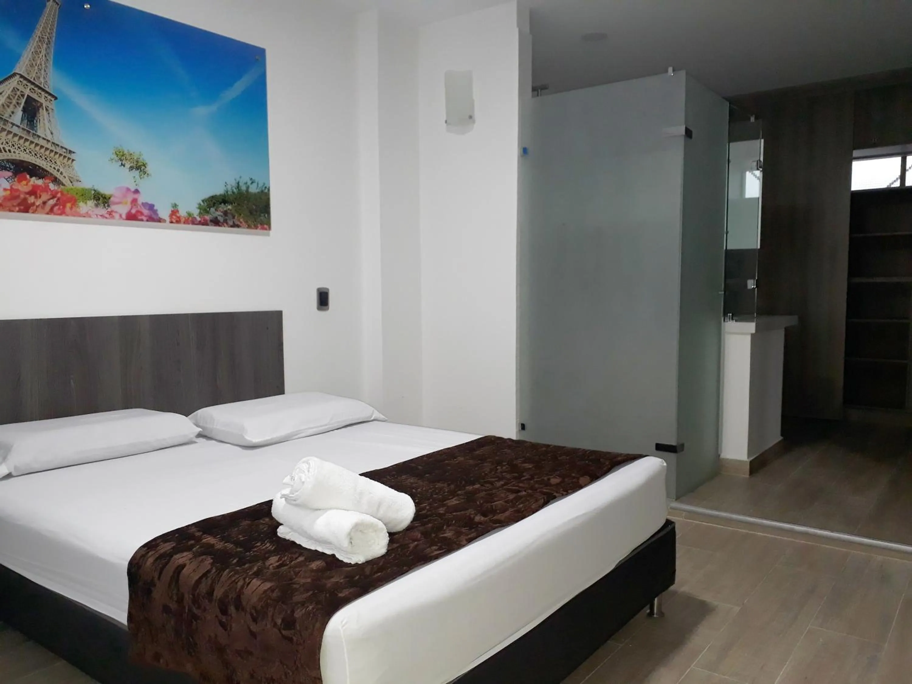 Bed in Hotel Jardin de Laureles Jeps