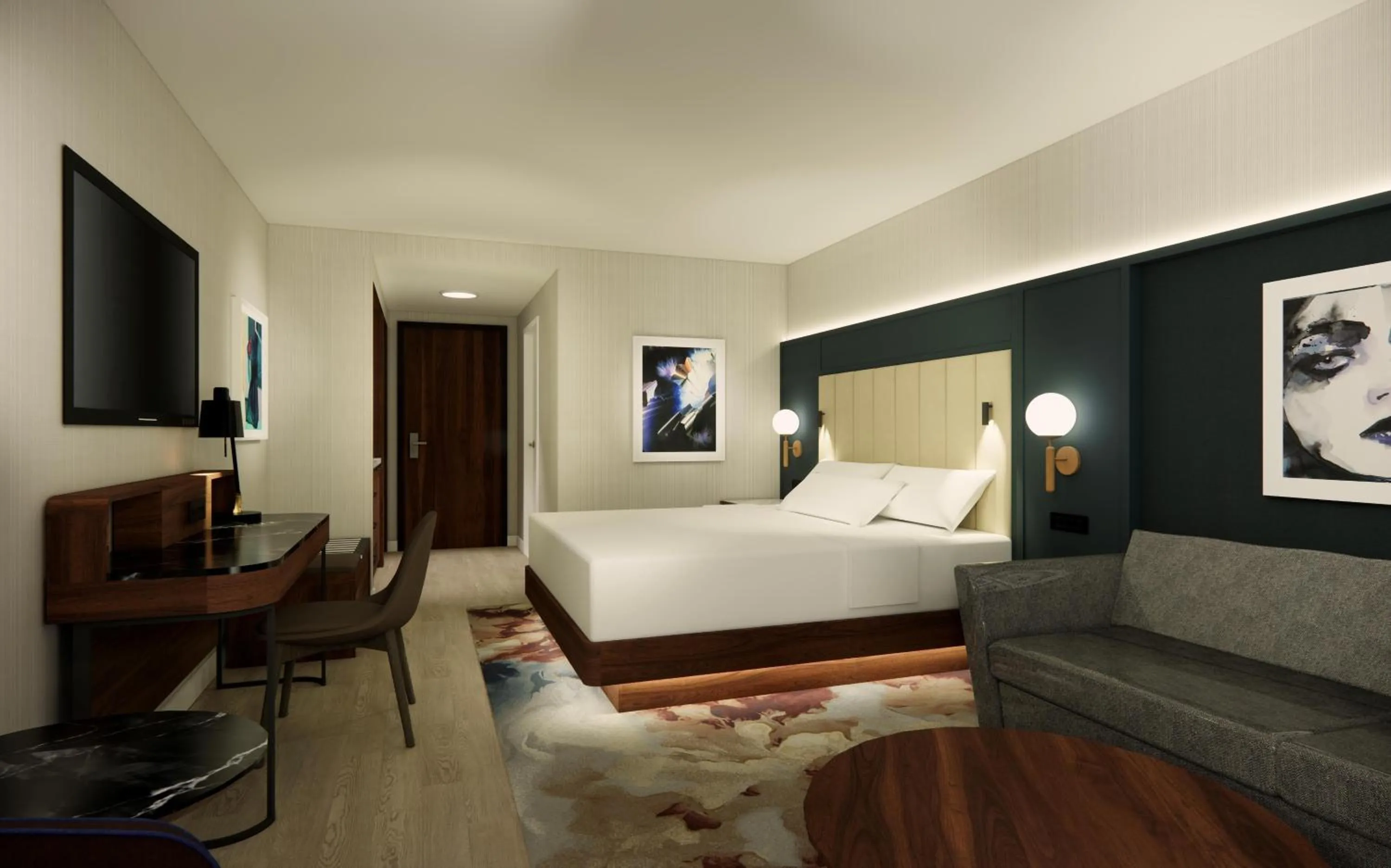 Bed in DoubleTree by Hilton North Vancouver