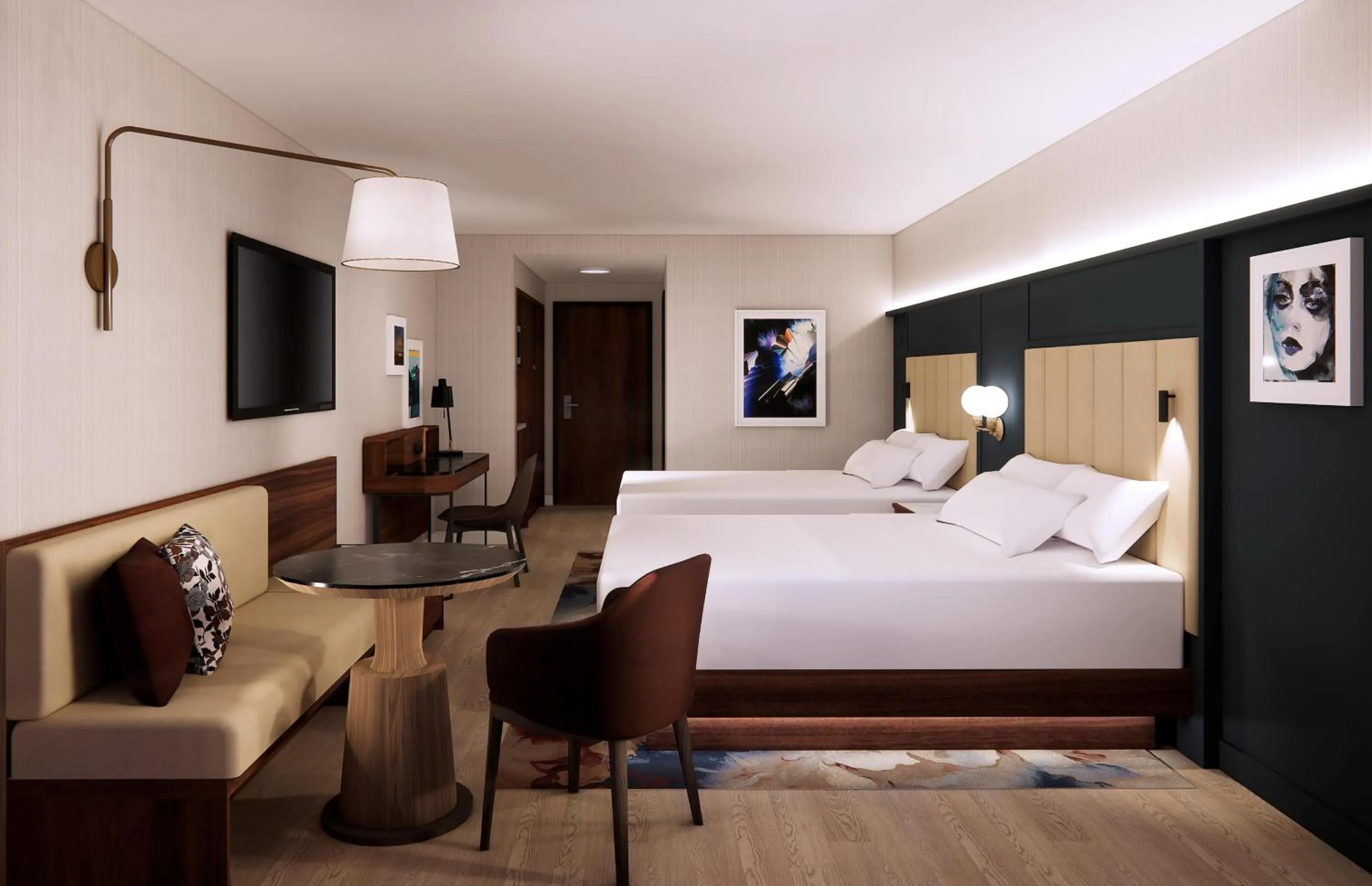 Bed in DoubleTree by Hilton North Vancouver