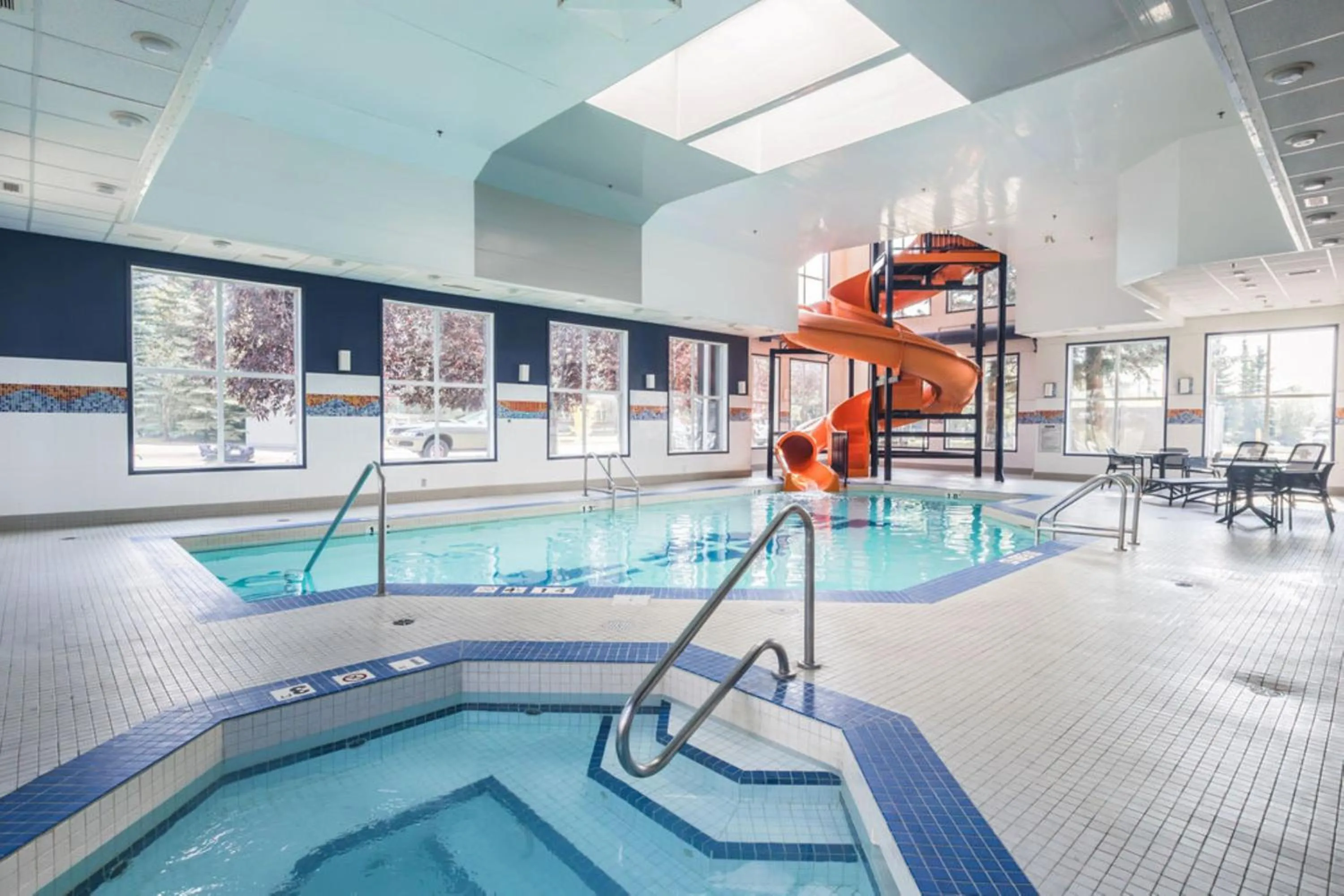 Swimming pool in Holiday Inn Express Calgary South by IHG