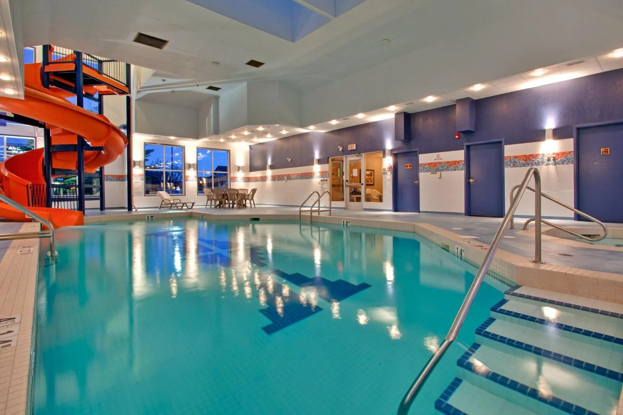 Swimming pool in Holiday Inn Express Calgary South by IHG