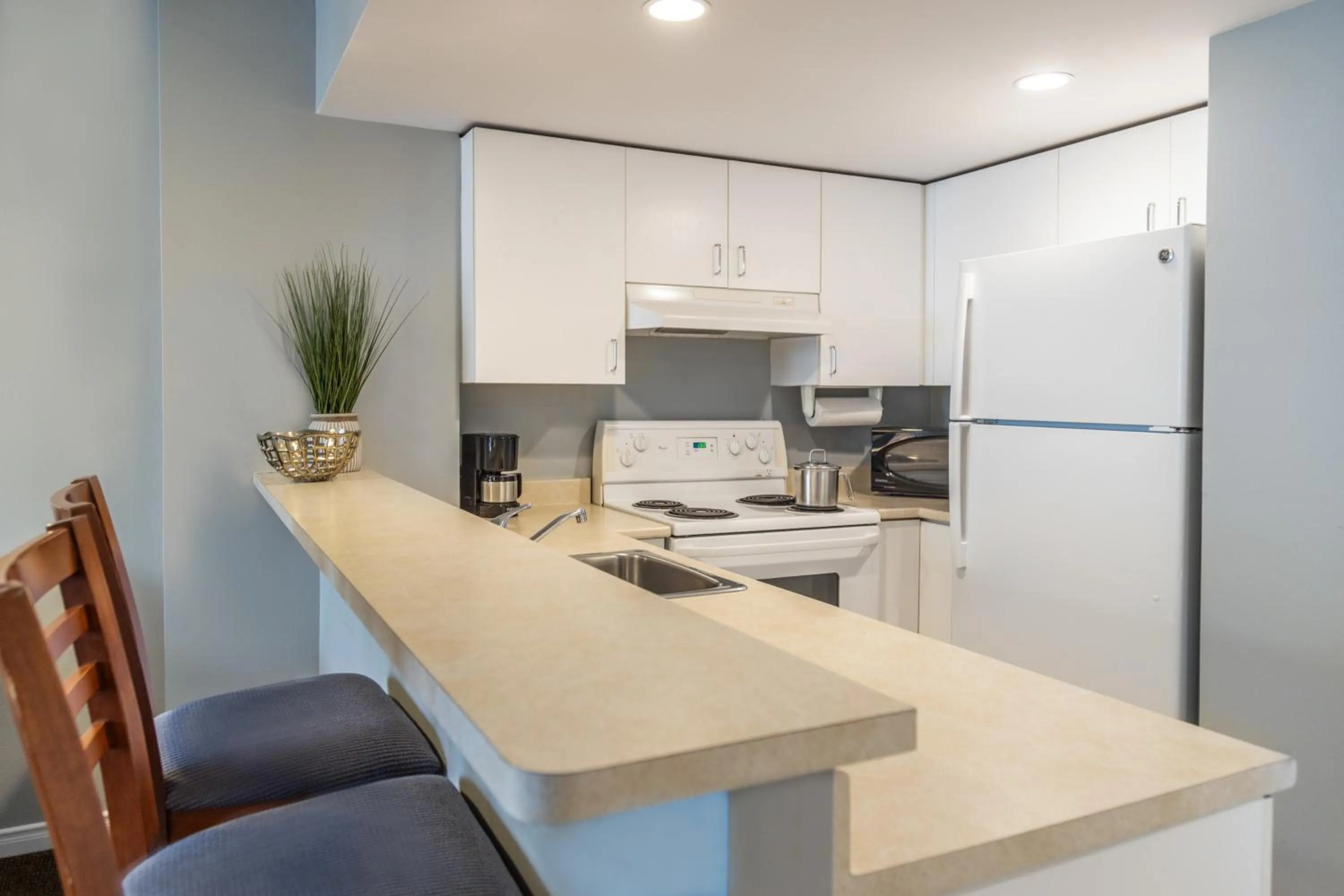 Kitchen or kitchenette in Hôtel Saint-Laurent Montréal