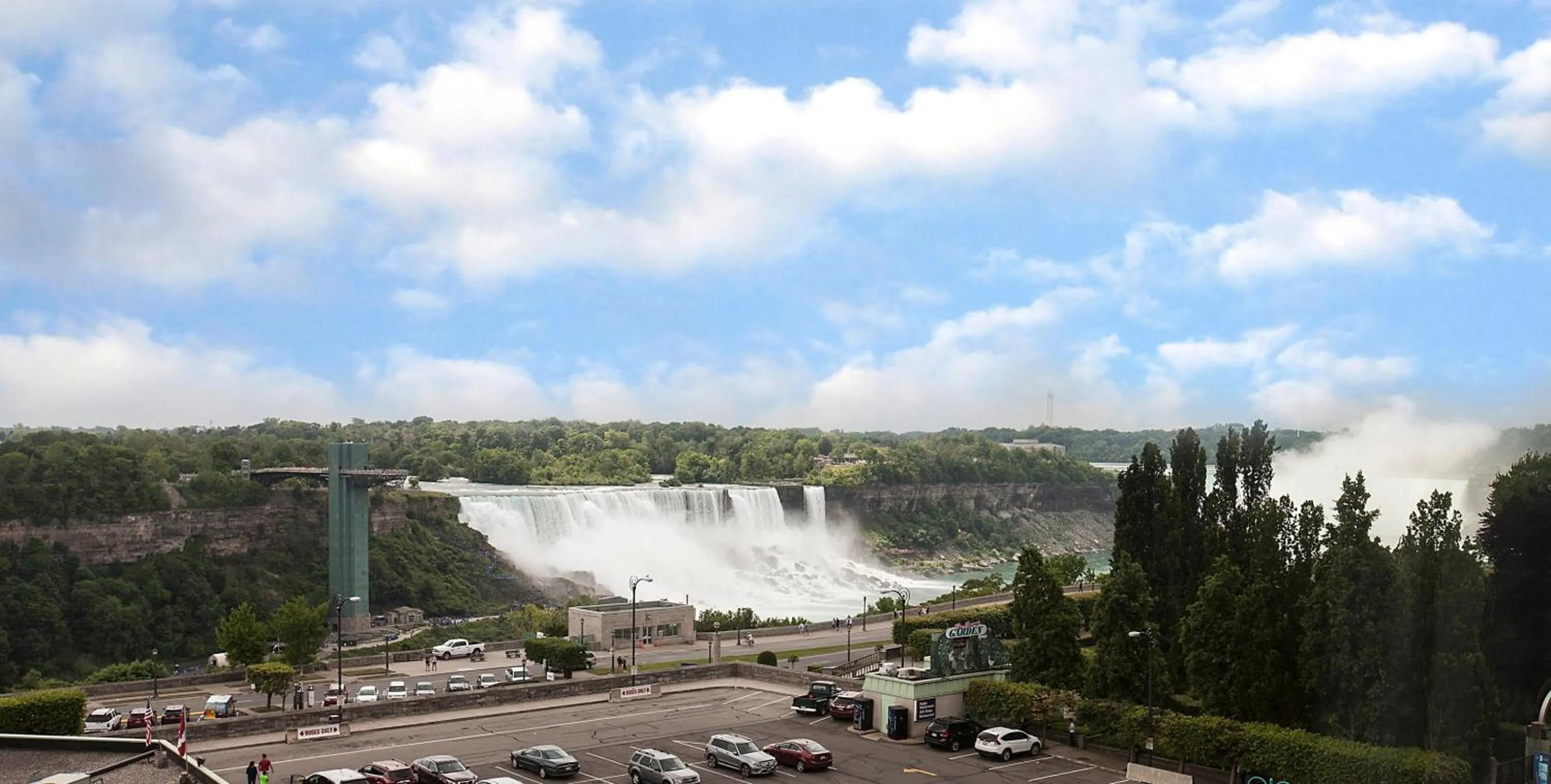 Partial Falls View Room with Two Queen Beds in Crowne Plaza Hotel-Niagara Falls/Falls View, an IHG Hotel