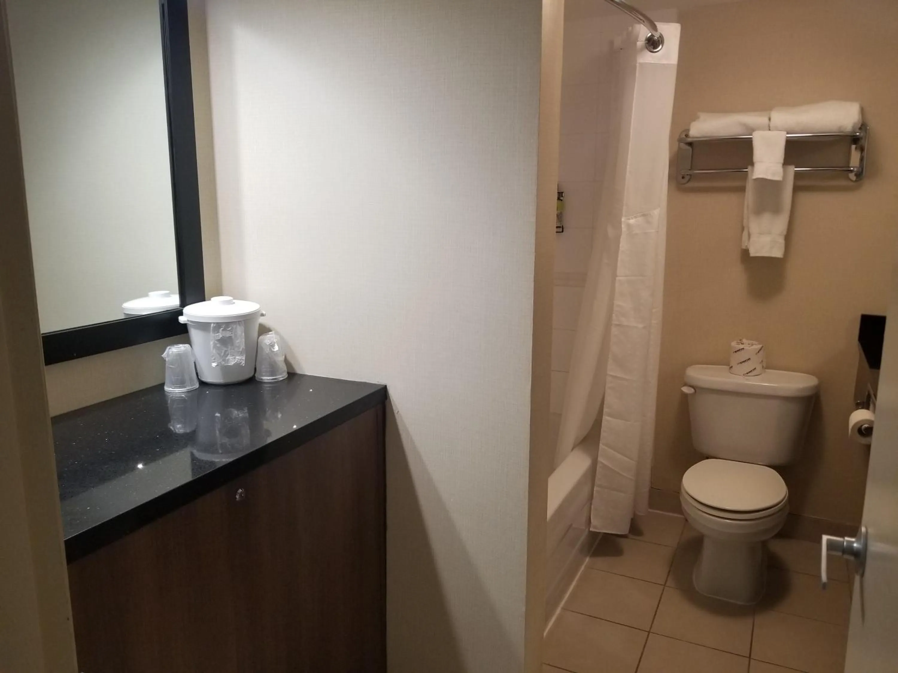Bathroom in Holiday Inn Express Edmonton Downtown by IHG