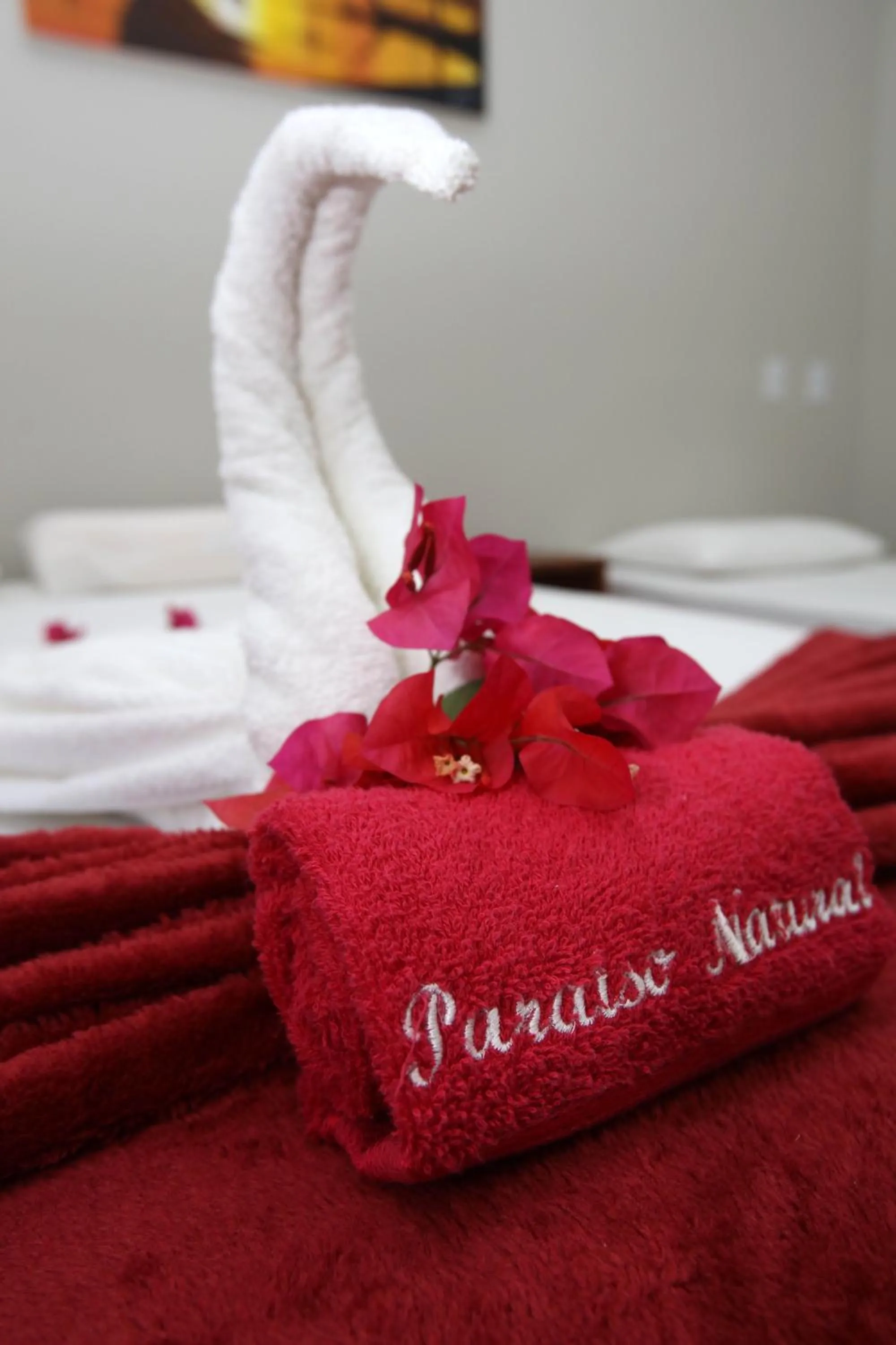 Bed in Pousada e Restaurante Paraíso Natural