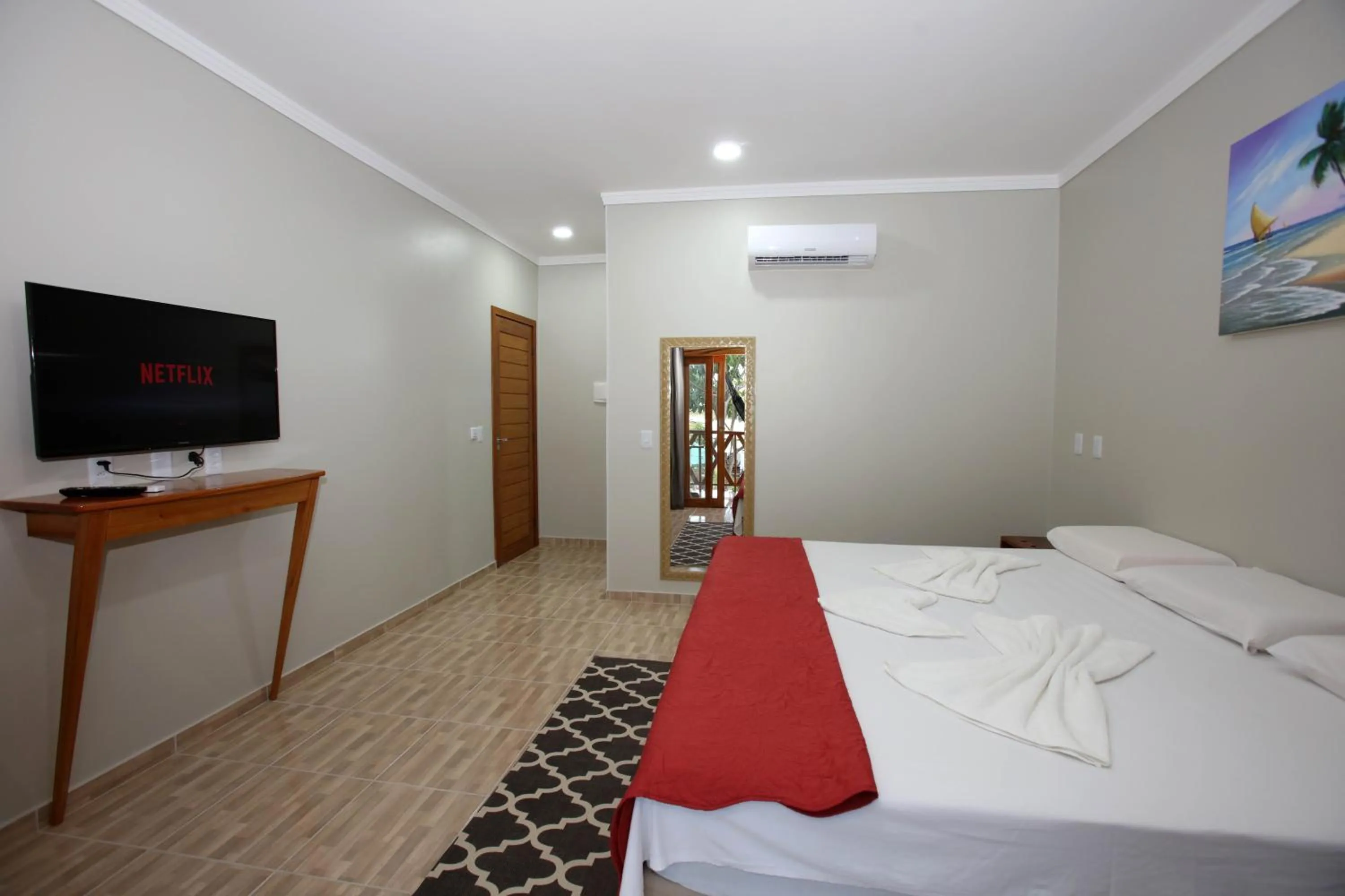 Bed in Pousada e Restaurante Paraíso Natural