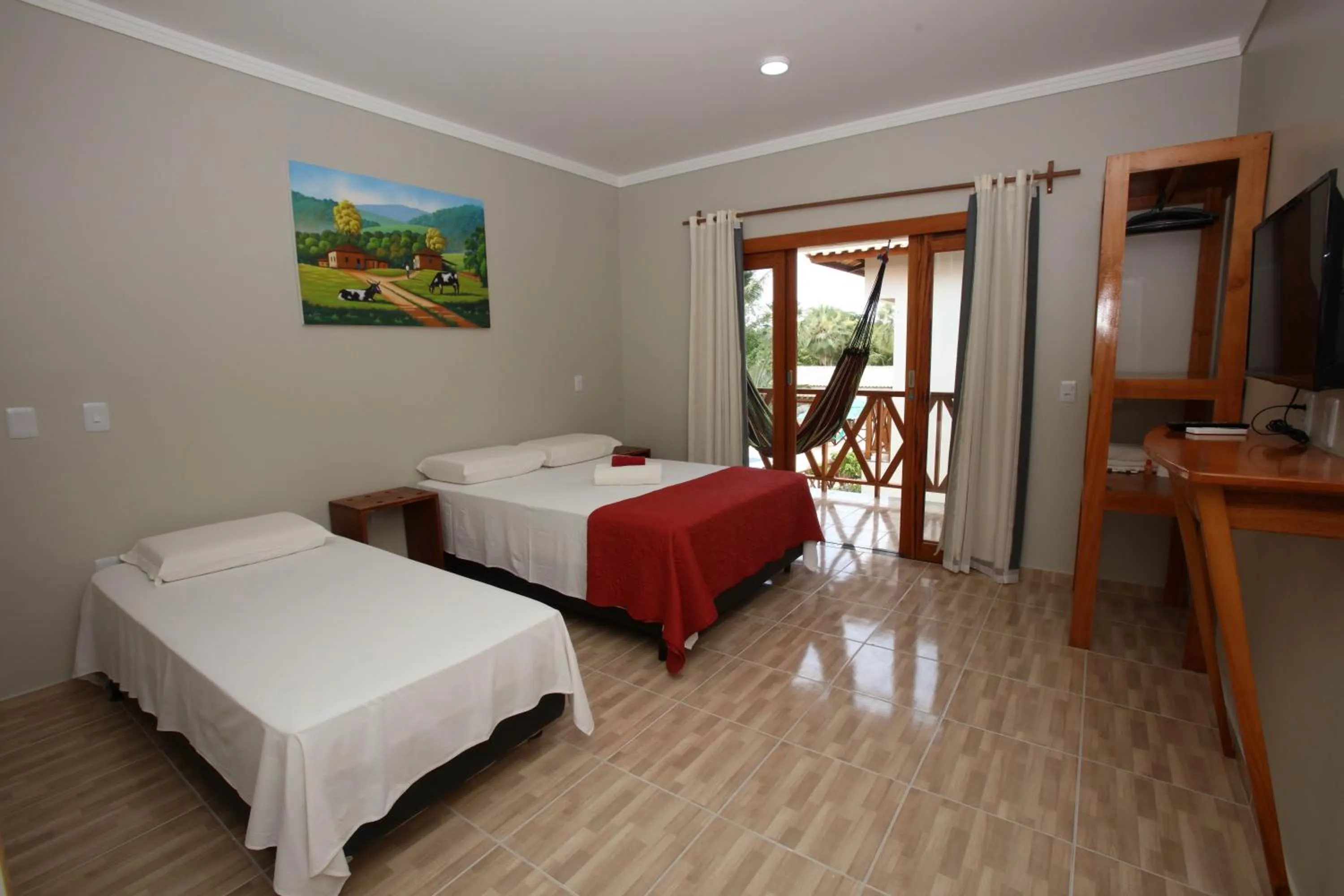 Bed in Pousada e Restaurante Paraíso Natural