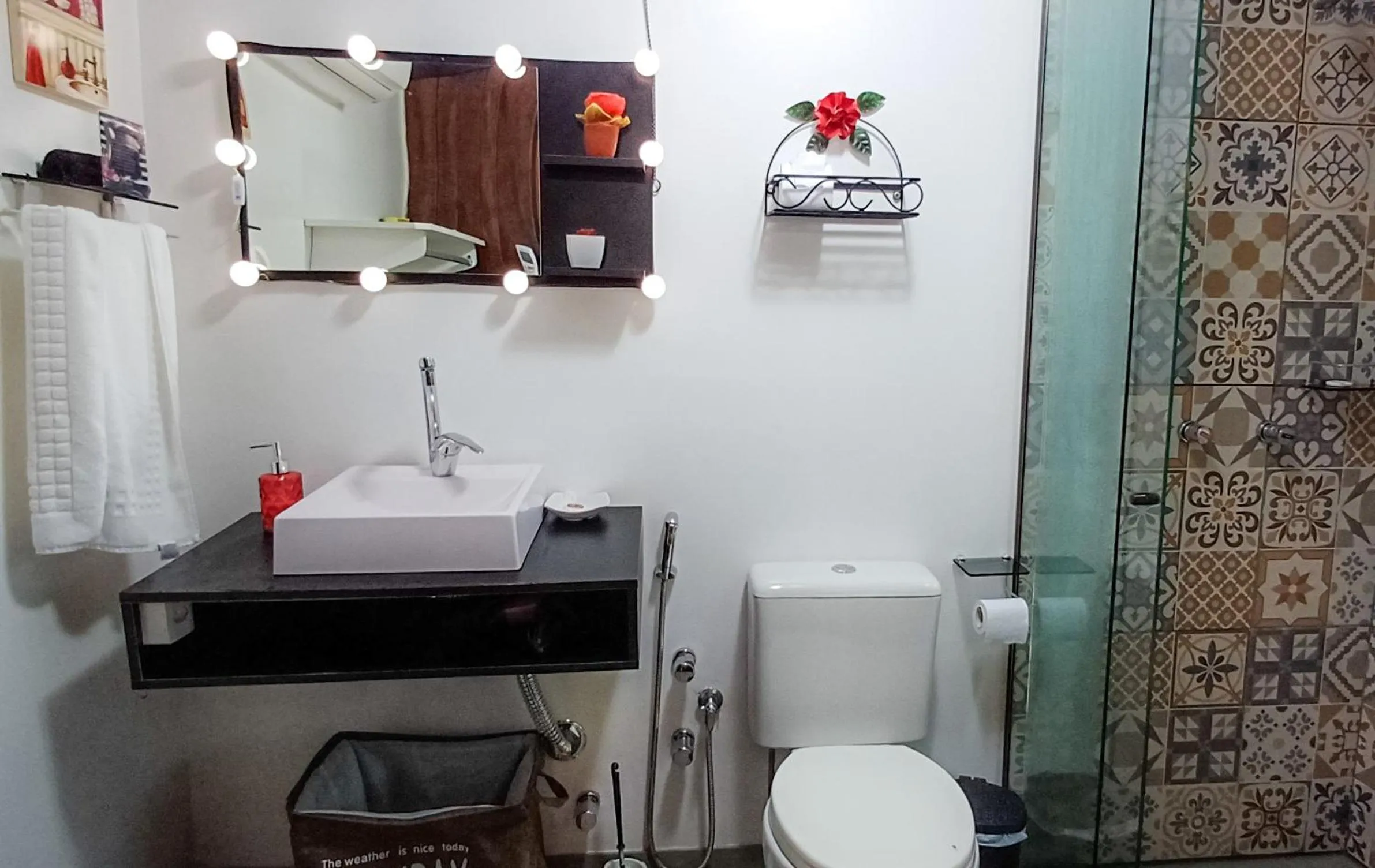 Bathroom in Chalé Temático em Pipa de Vinho - Parada da Pipa Chalés