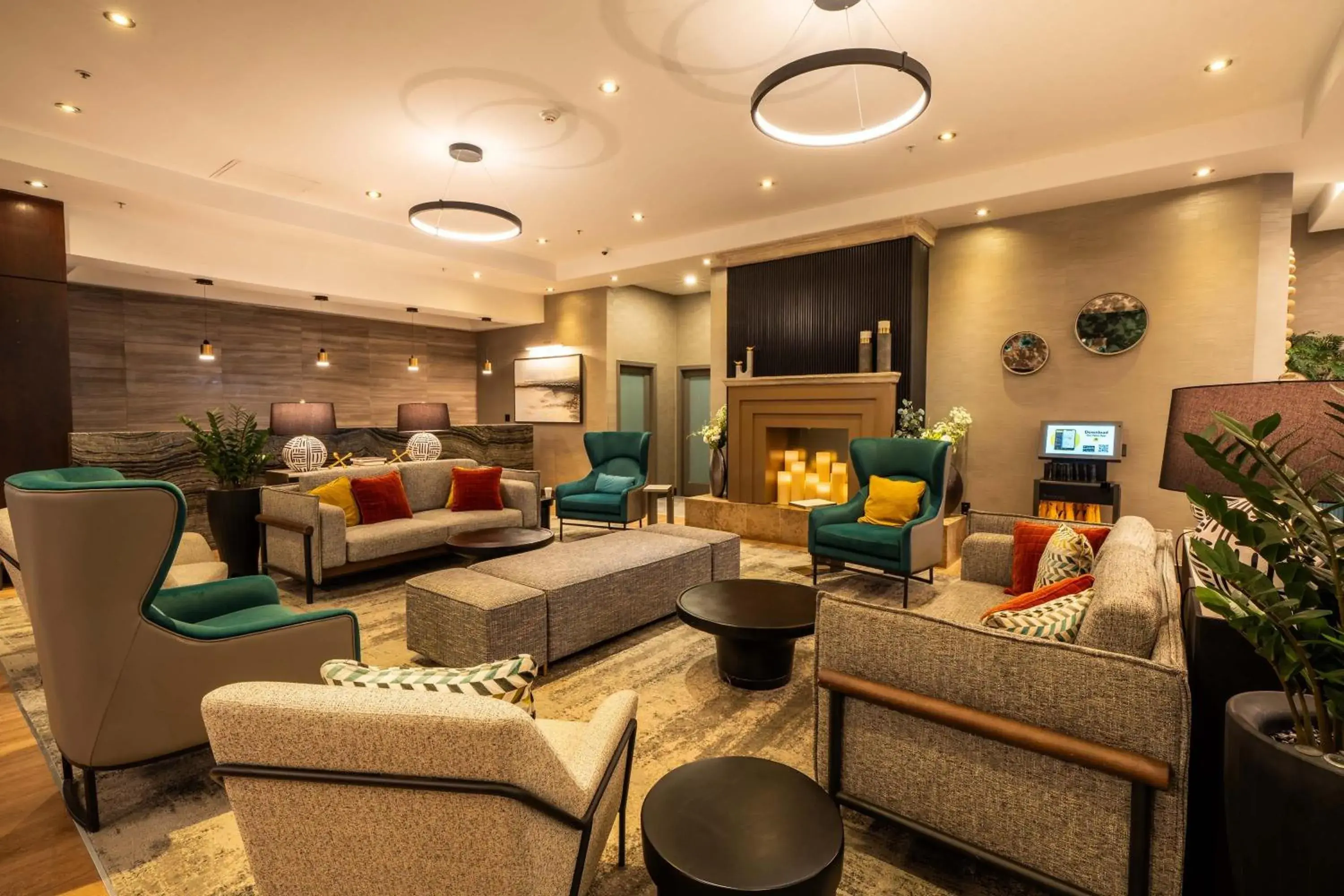 Lobby or reception in Sandman Hotel Vancouver Downtown Lobby or reception in Sandman Hotel Vancouver Downtown