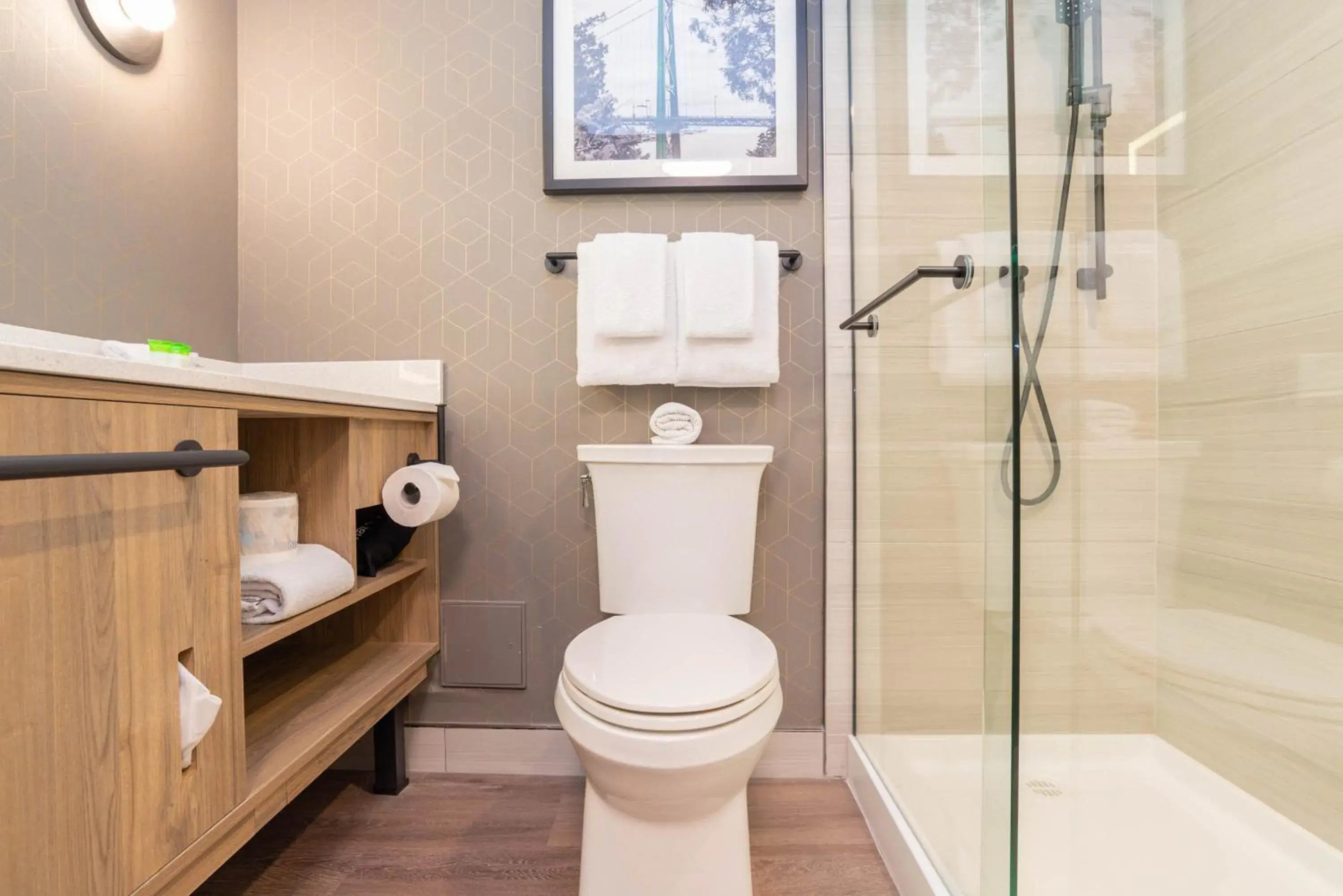 Bathroom in Sandman Suites Vancouver on Davie Bathroom in Sandman Suites Vancouver on Davie