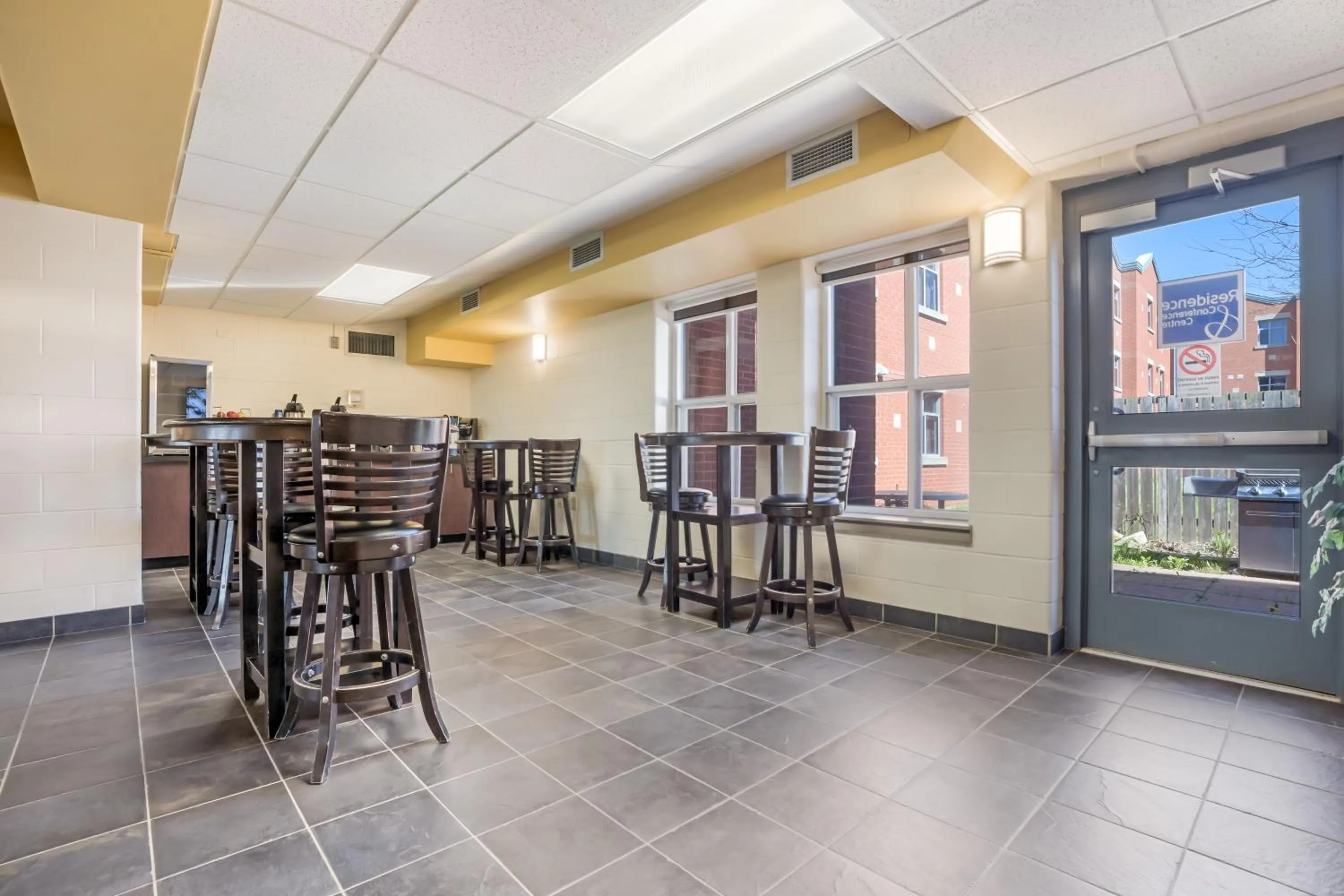 BBQ facilities in Residence & Conference Centre - Welland