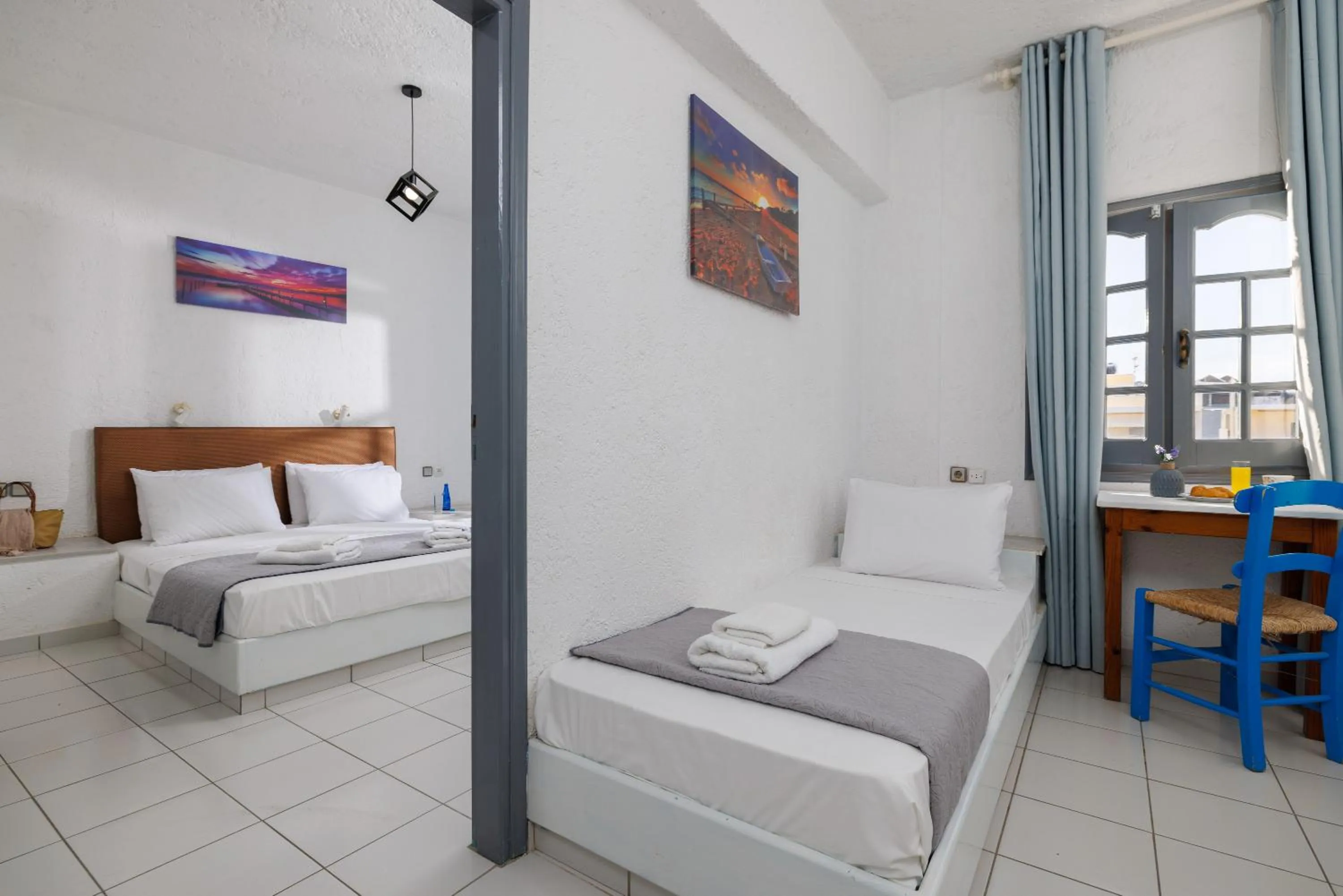 Bed in Kings Hersonissos Hotel