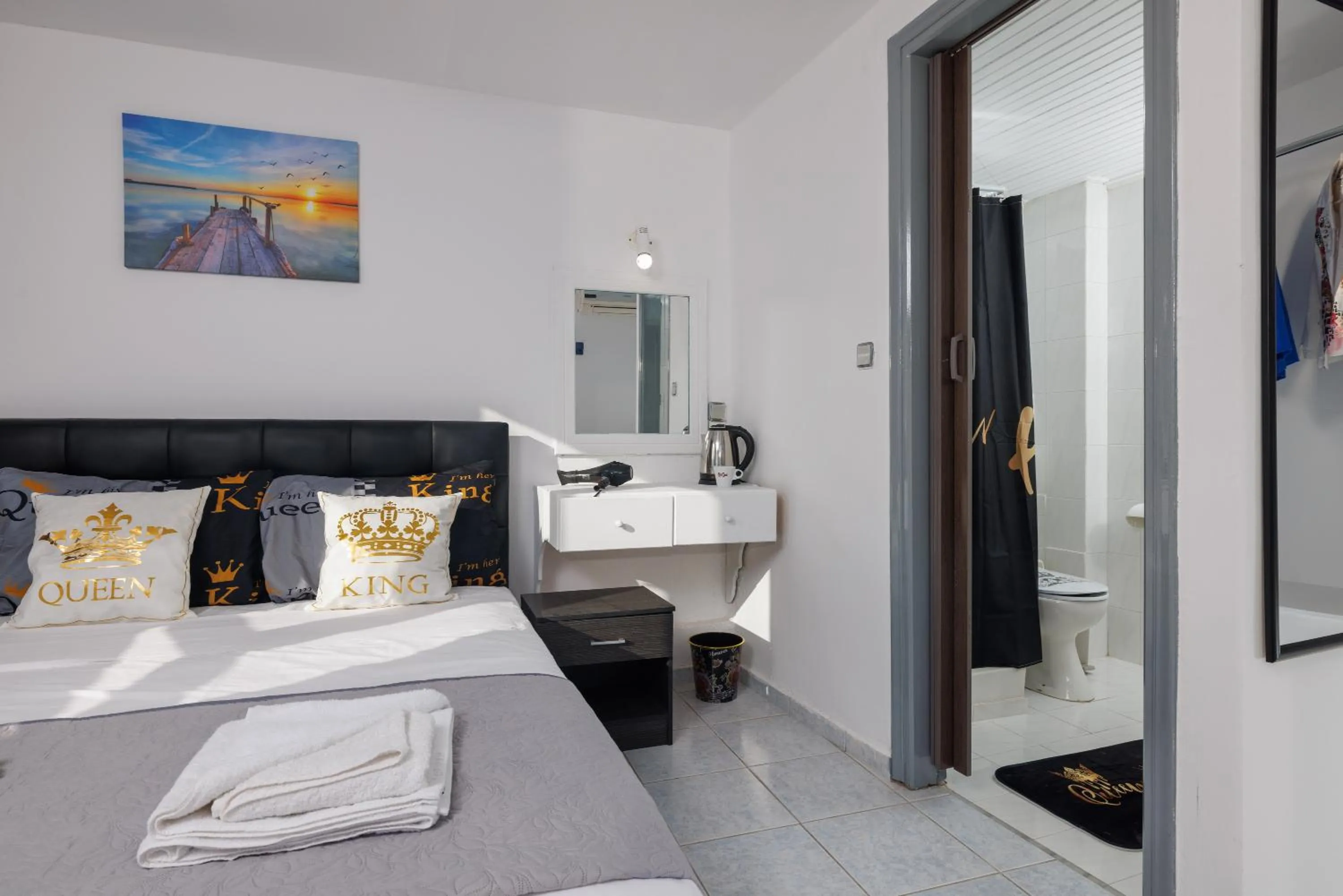 Bed in Kings Hersonissos Hotel