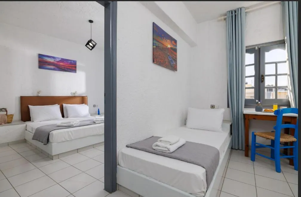 Bed in Kings Hersonissos Hotel