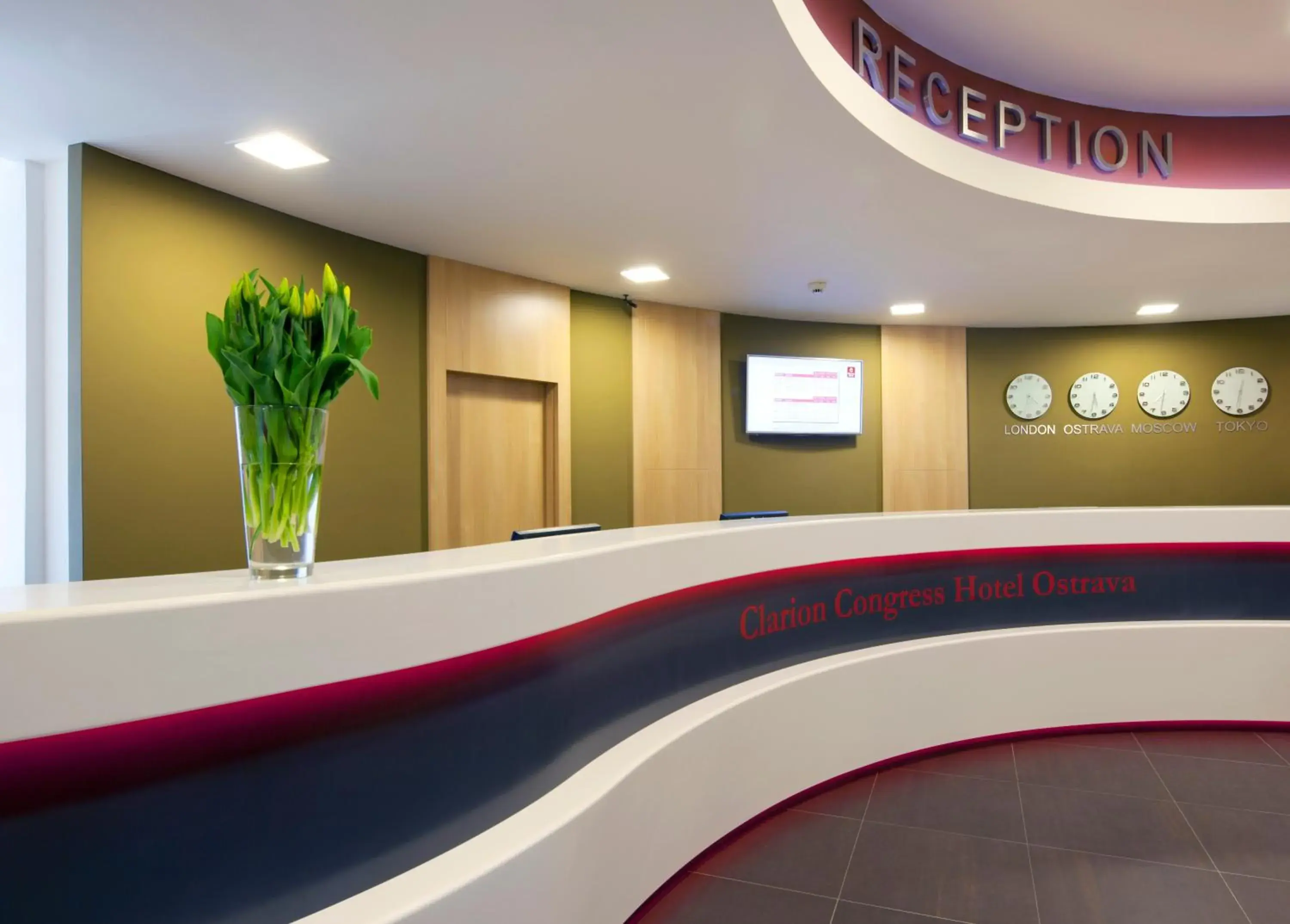 Lobby or reception in Clarion Congress Hotel Ostrava Lobby or reception in Clarion Congress Hotel Ostrava