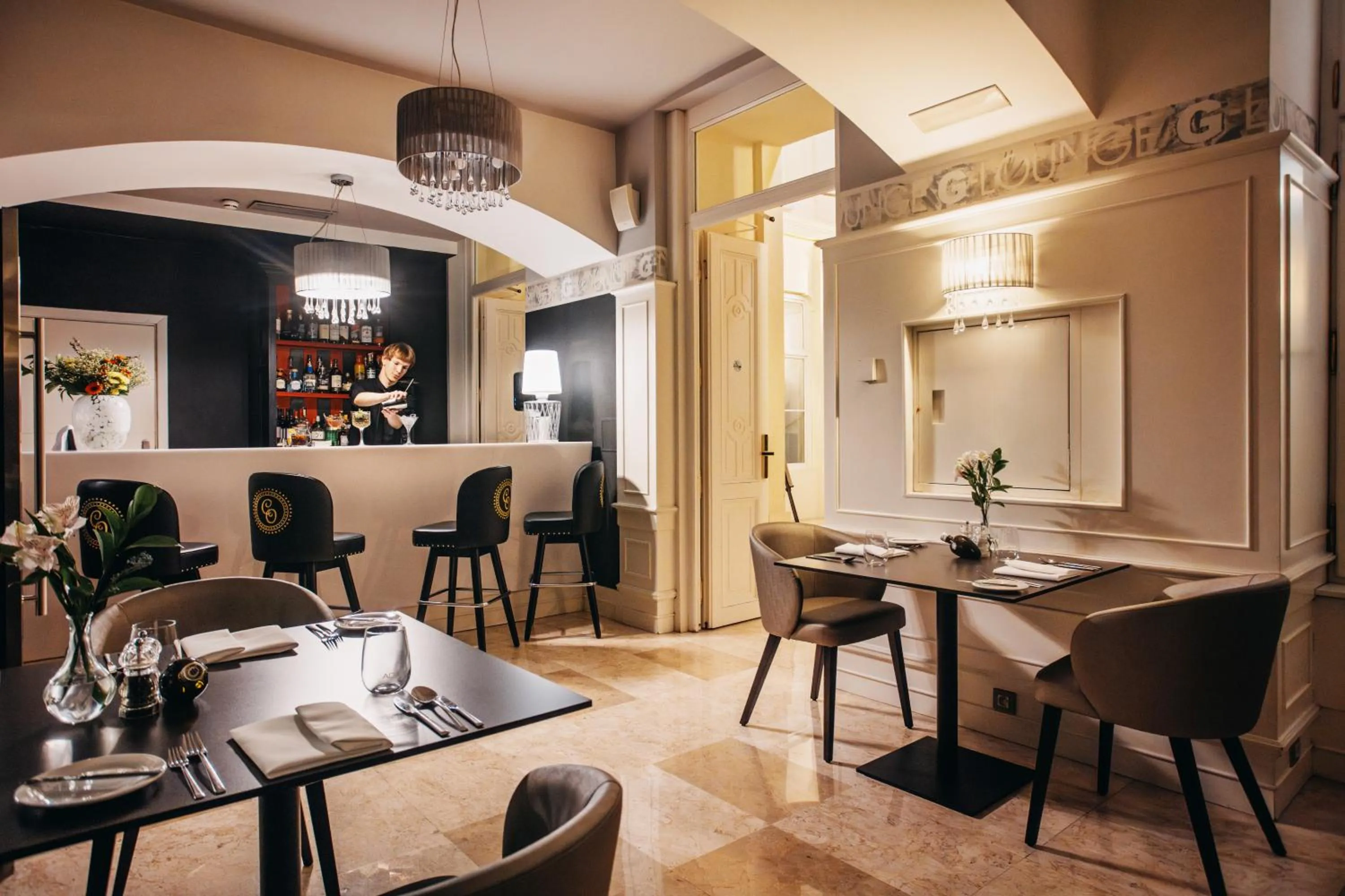 Lounge or bar in Grand Palace Brno - Czech Leading Hotels
