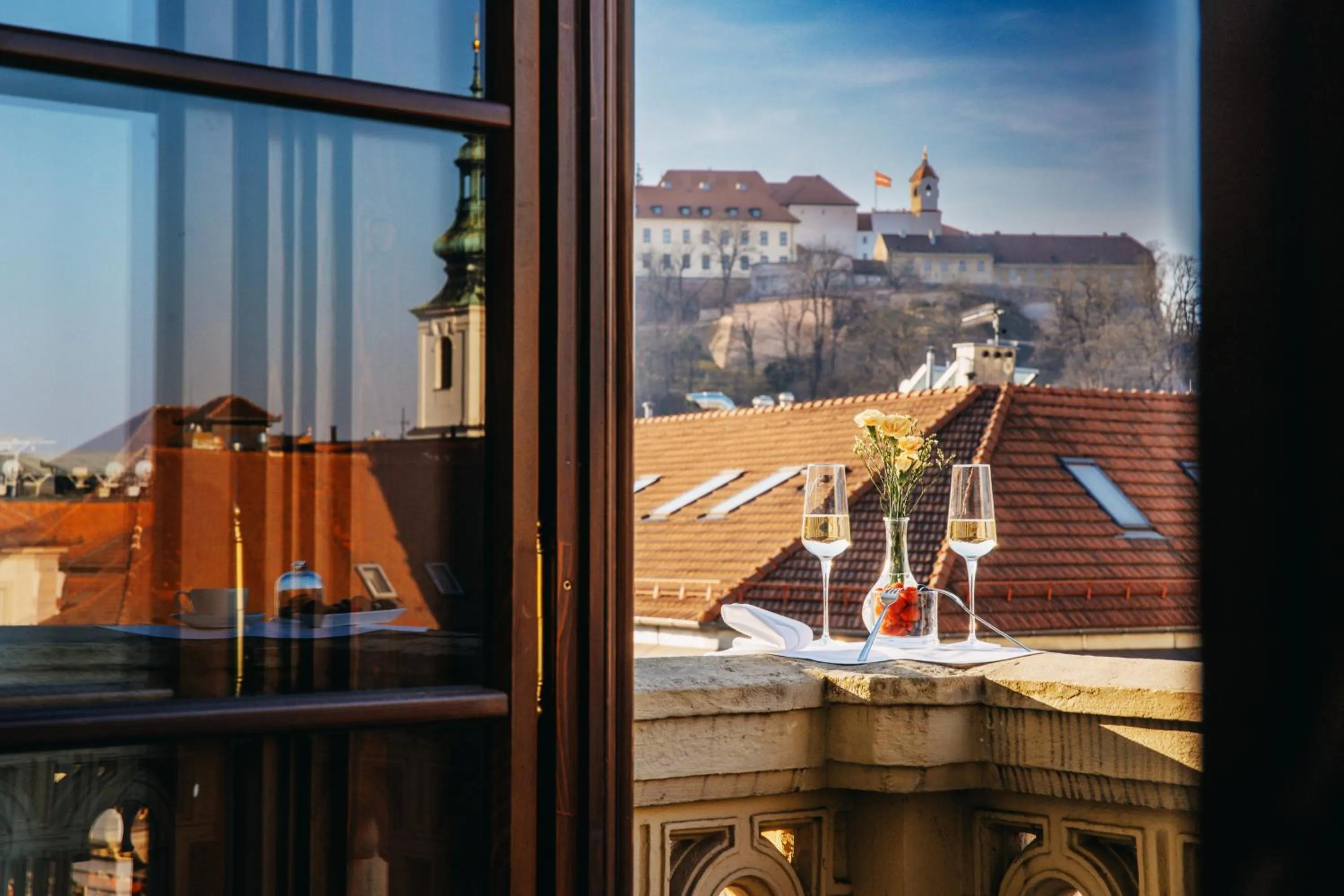 City view in Grand Palace Brno - Czech Leading Hotels