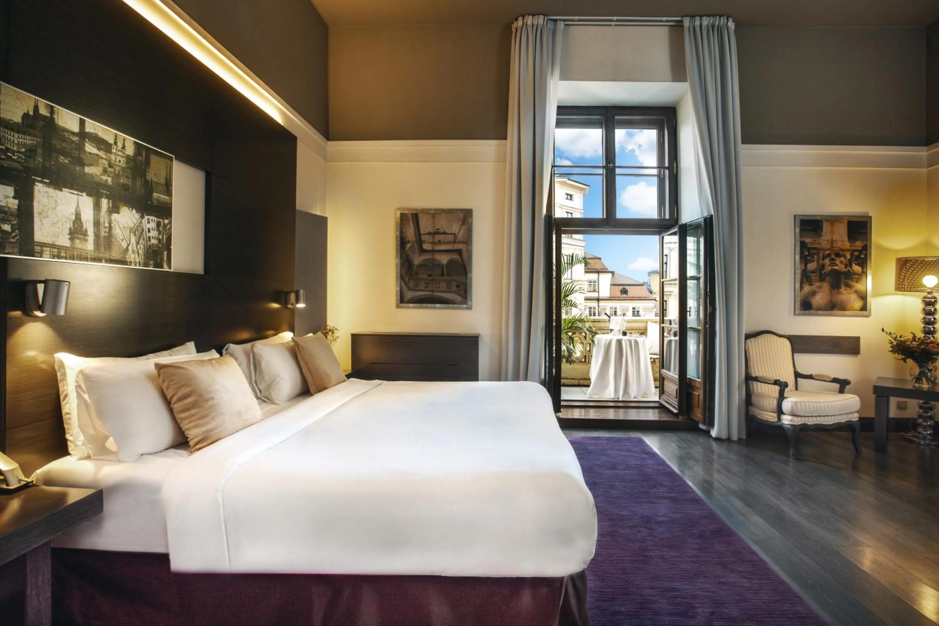 Bed in Grand Palace Brno - Czech Leading Hotels