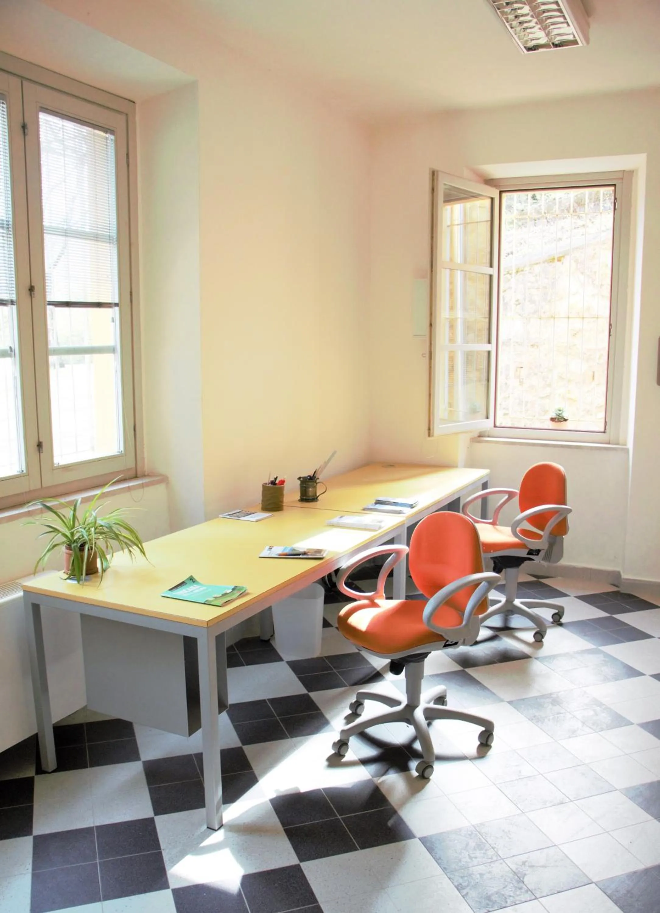 Lobby or reception in Ostello La Miniera