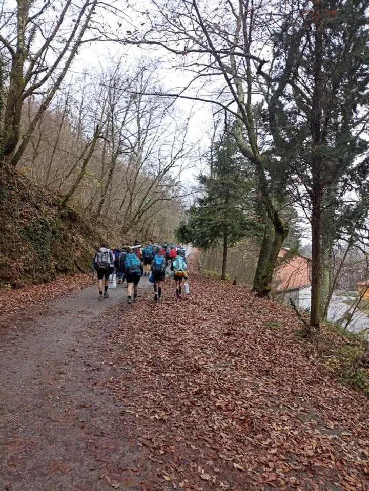 group of guests in Ostello La Miniera