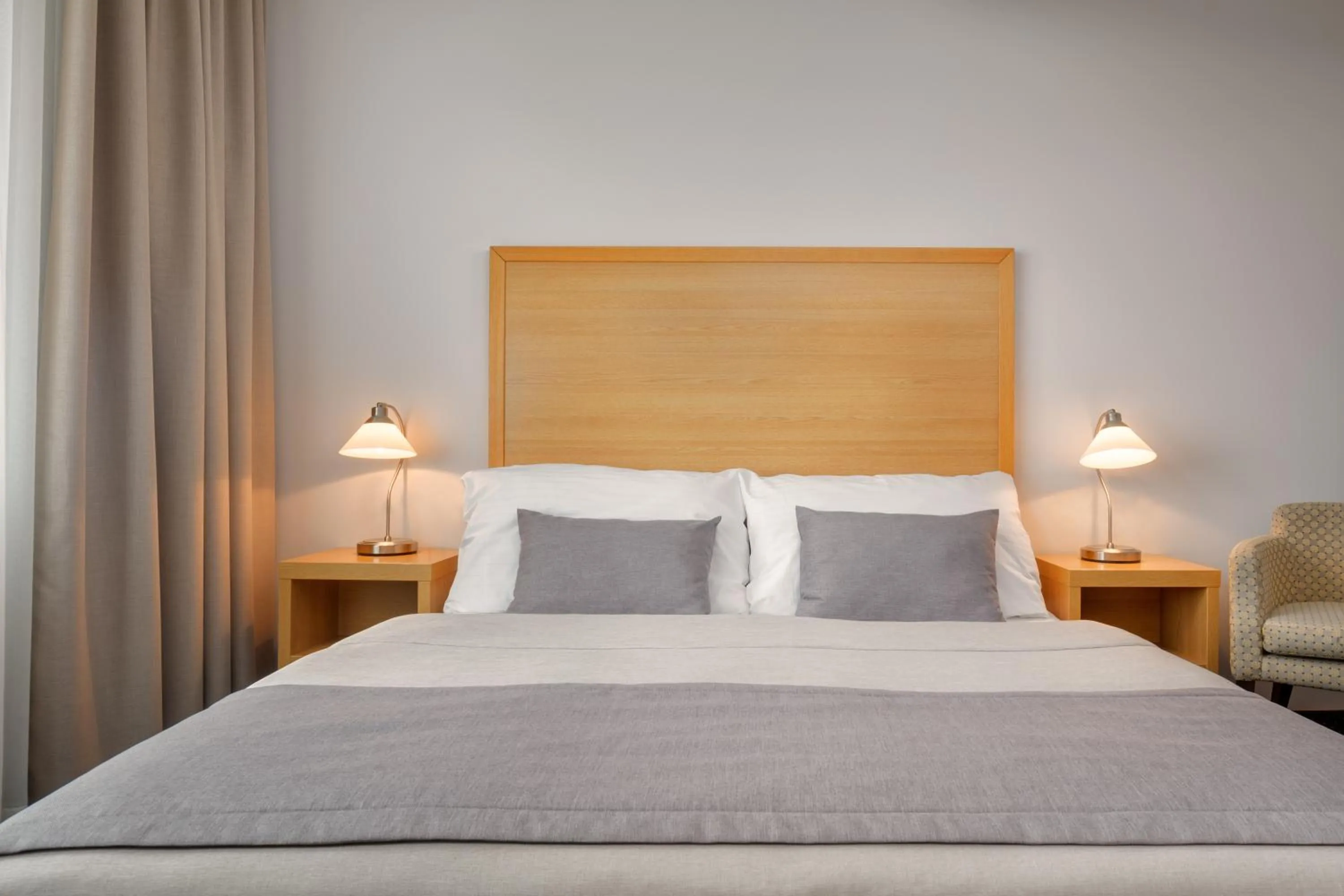 Bed in Hotel Clement