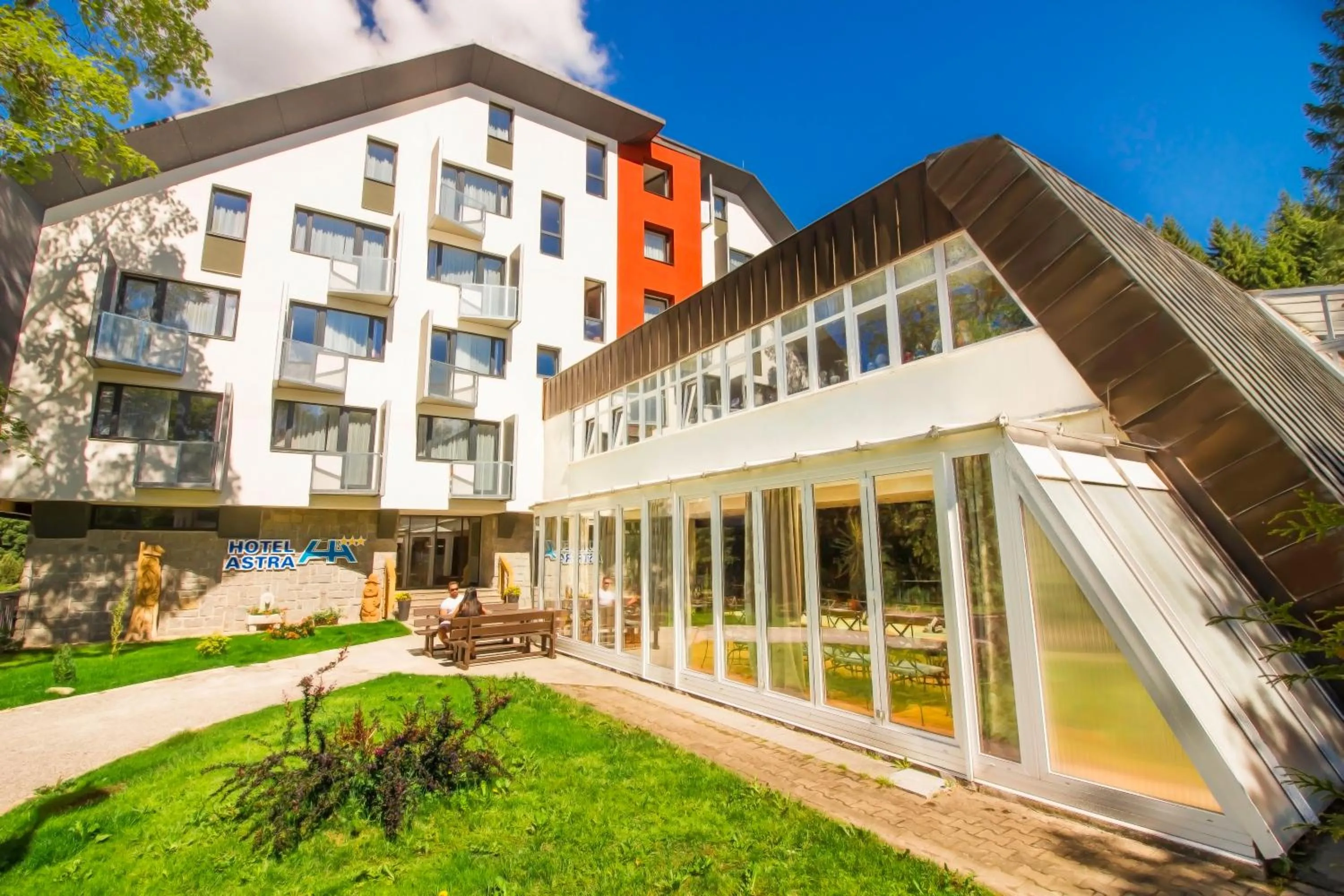 Facade/entrance in Wellness Hotel Astra