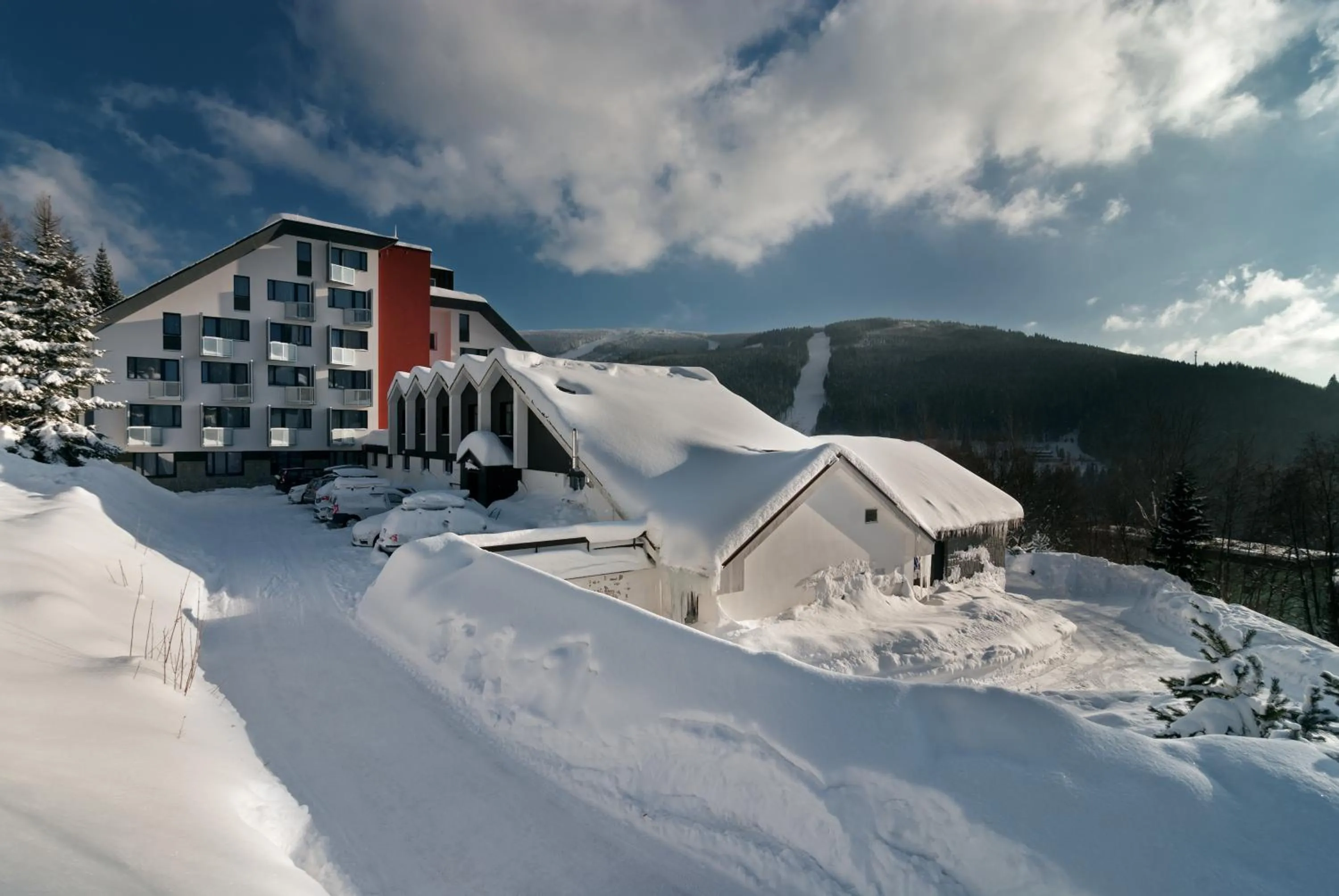 Facade/entrance in Wellness Hotel Astra